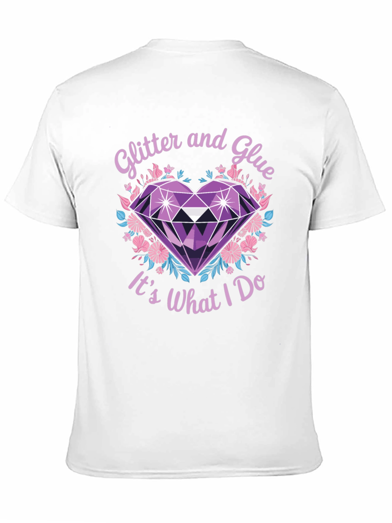 Black Glitter and Glue T-Shirt - Crafty Apparel view 11