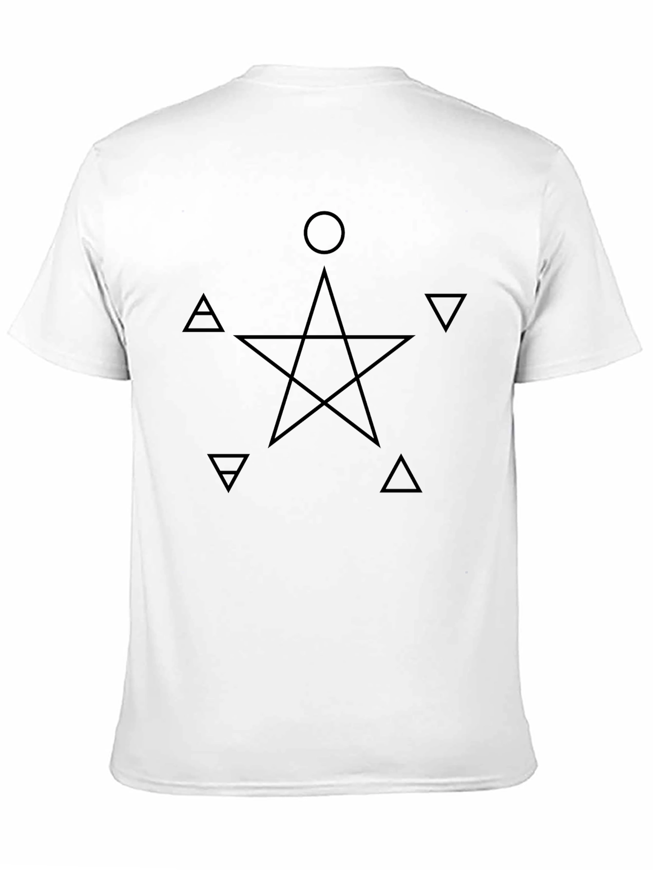 Black Esoteric Pentagram T-Shirt - Occult Symbol Design view 11