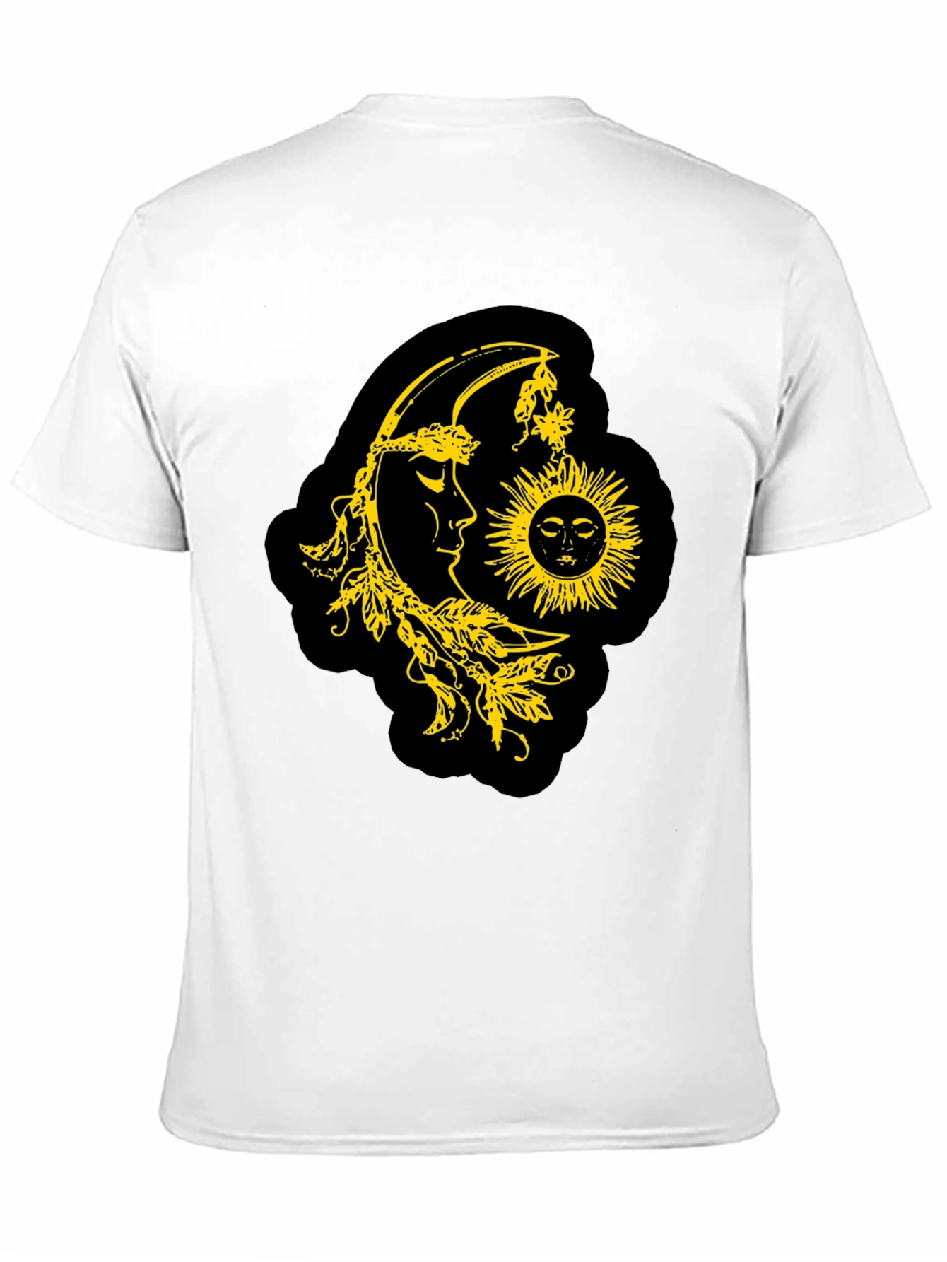 Black Celestial Sun & Moon Graphic T-Shirt - Black view 11