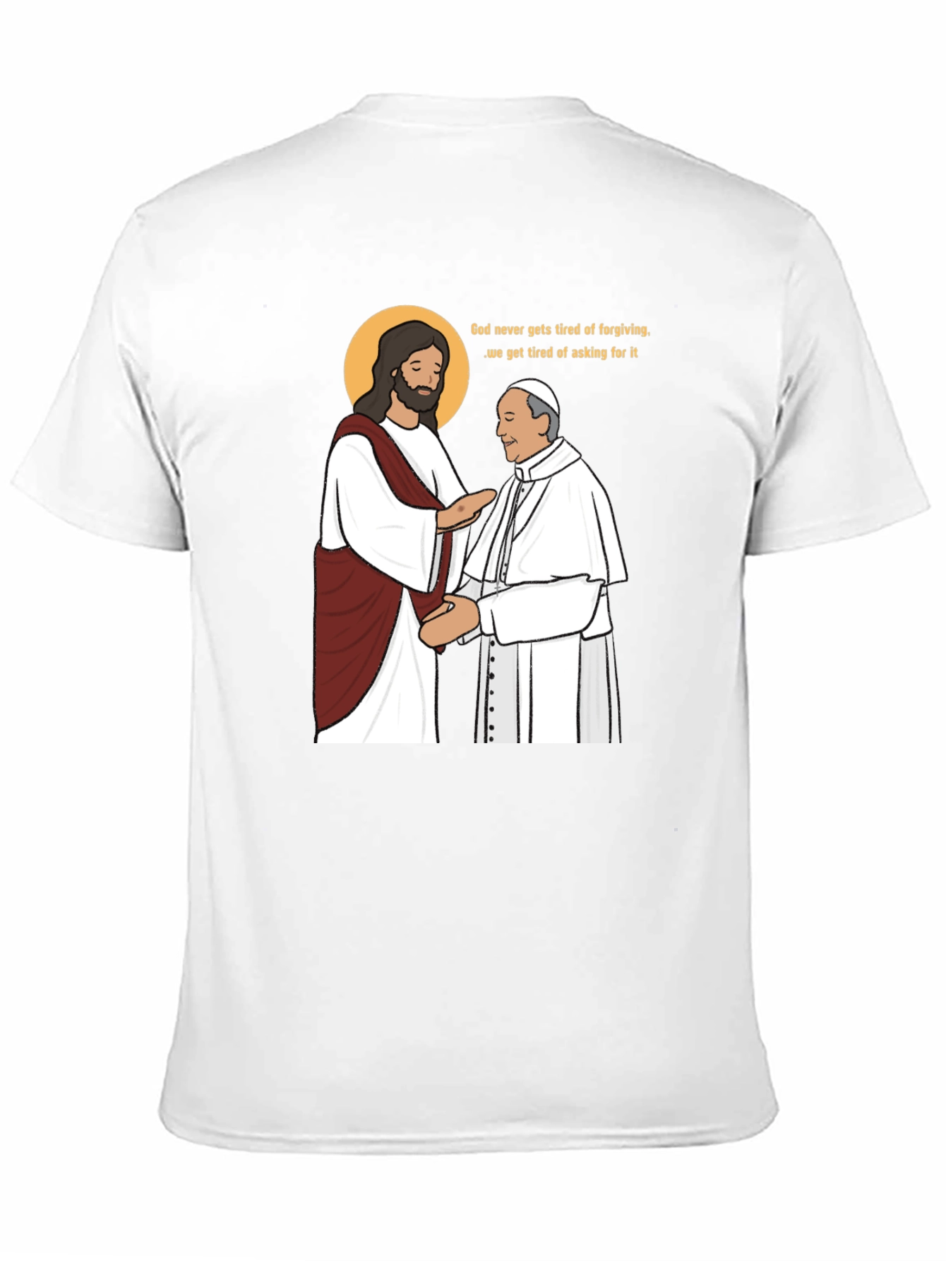 Black God Forgives Funny T-Shirt view 11