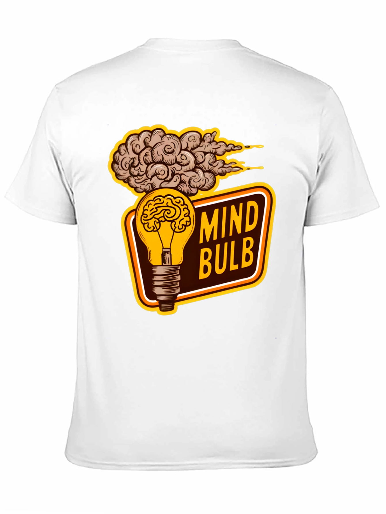 Black Mind Bulb Graphic T-Shirt view 11