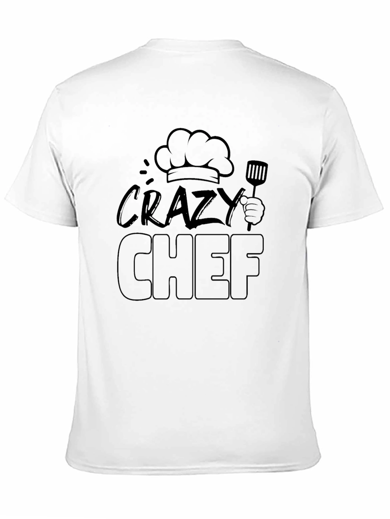 Black Crazy Chef Black T-Shirt view 11