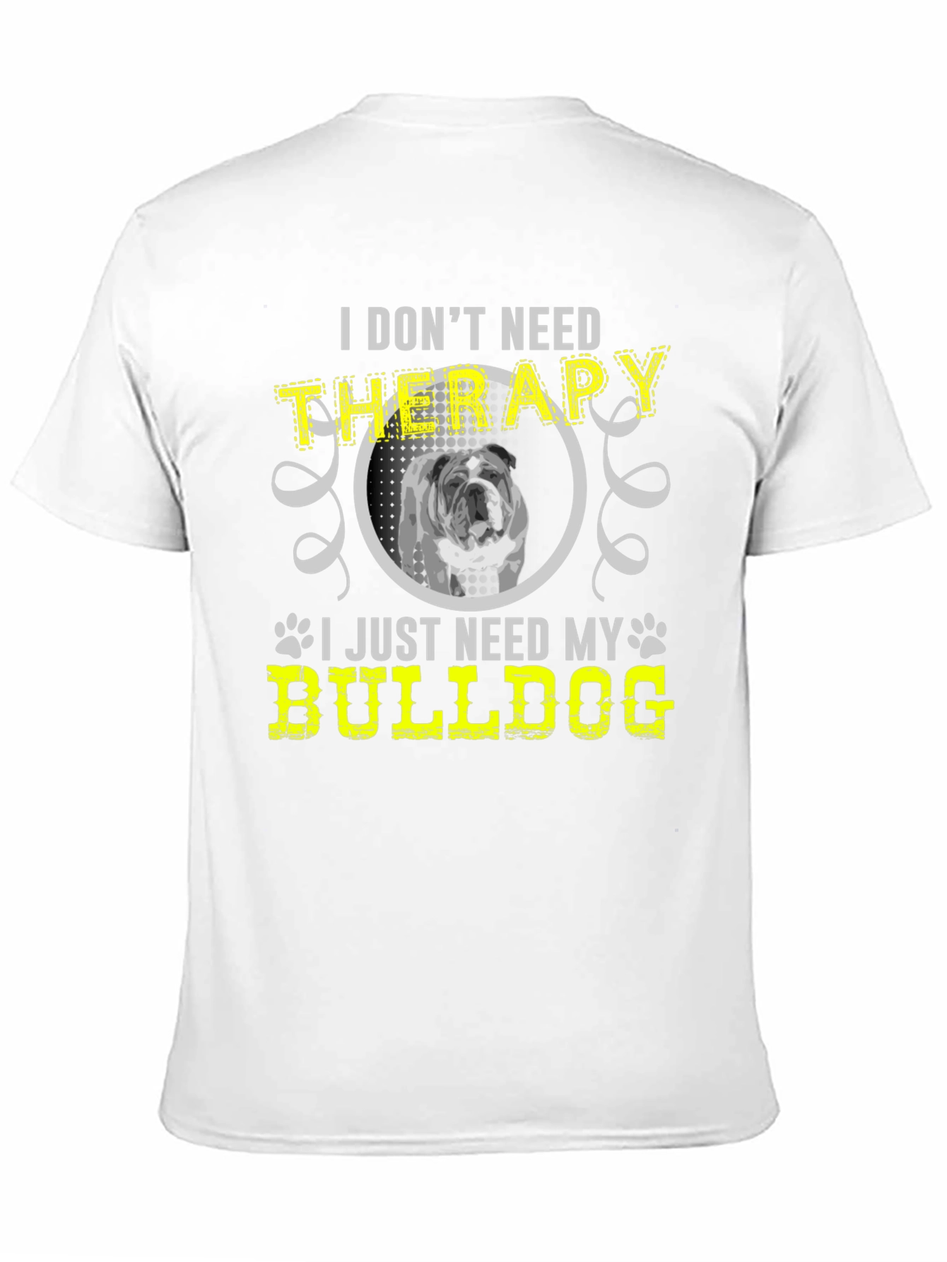 Black Bulldog Therapy T-Shirt: Dog Lover Tee view 11
