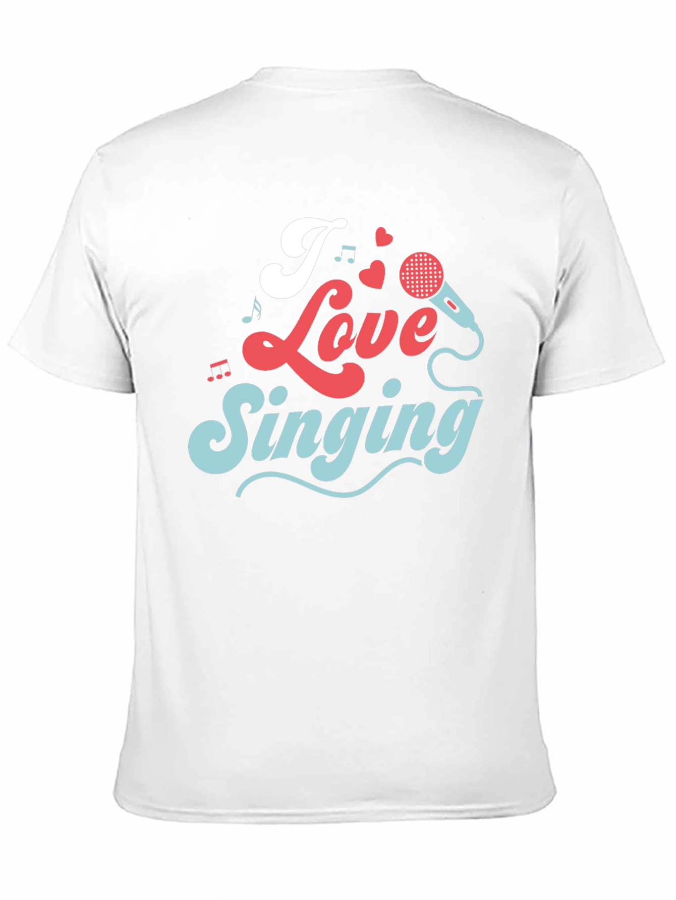 Black I Love Singing Graphic T-Shirt view 11