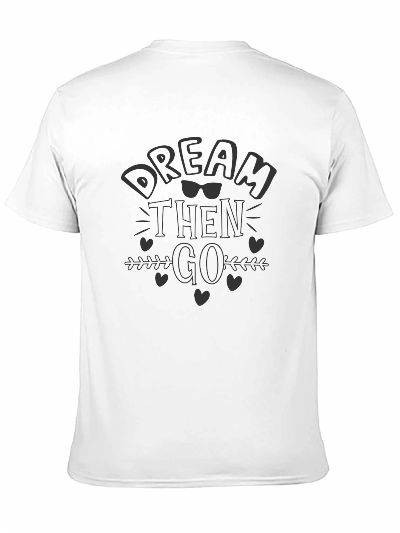 Black Dream Then Go Black Graphic Tee view 11