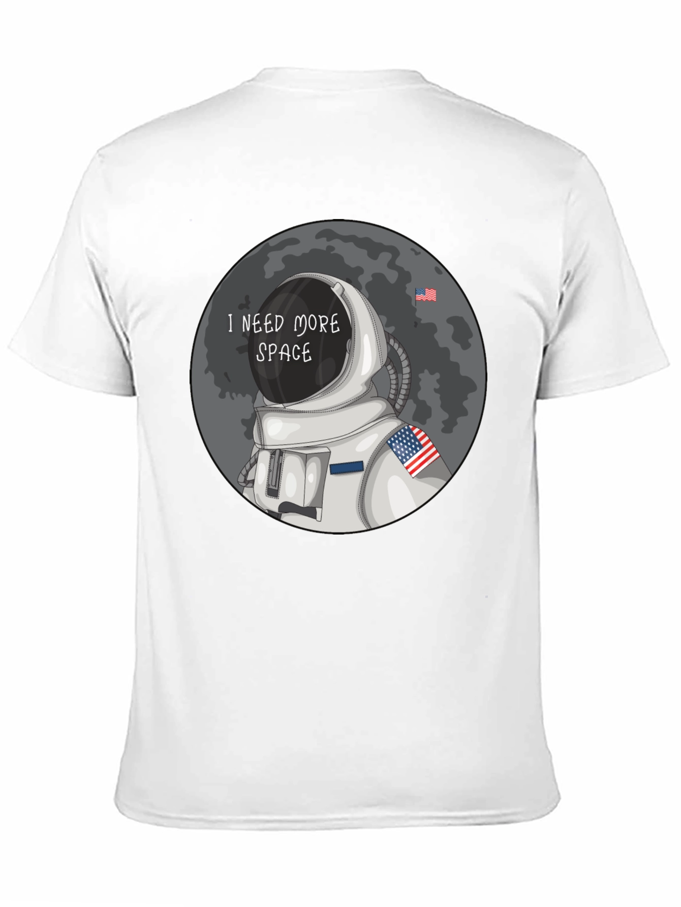 Black I Need More Space T-Shirt - Astronaut Design view 11