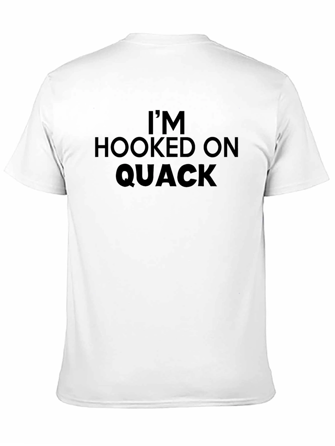 Black I'm Hooked on Quack T-Shirt - Funny Duck Lover Tee view 11