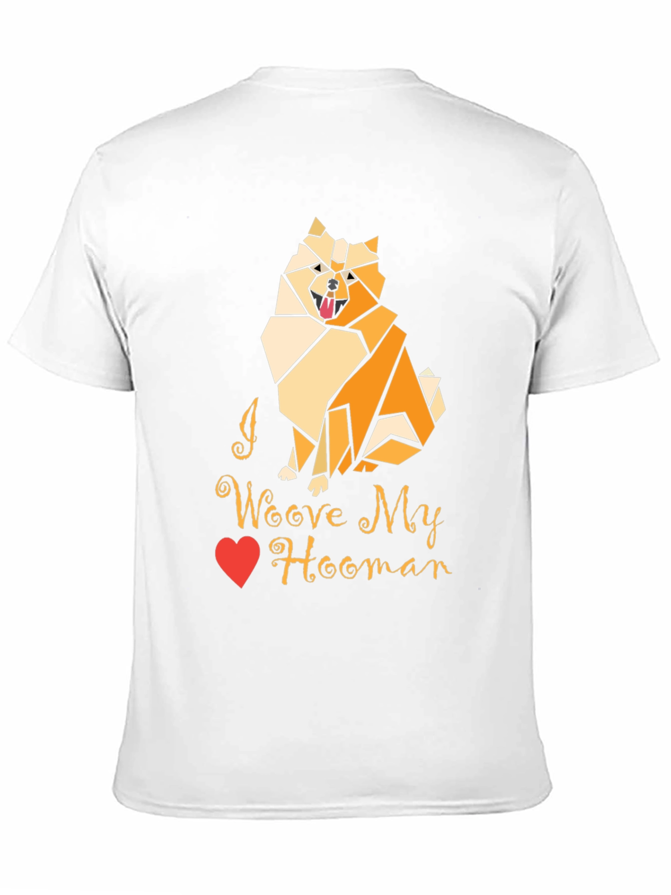 Black I Woove My Hooman Dog Lover T-Shirt view 11