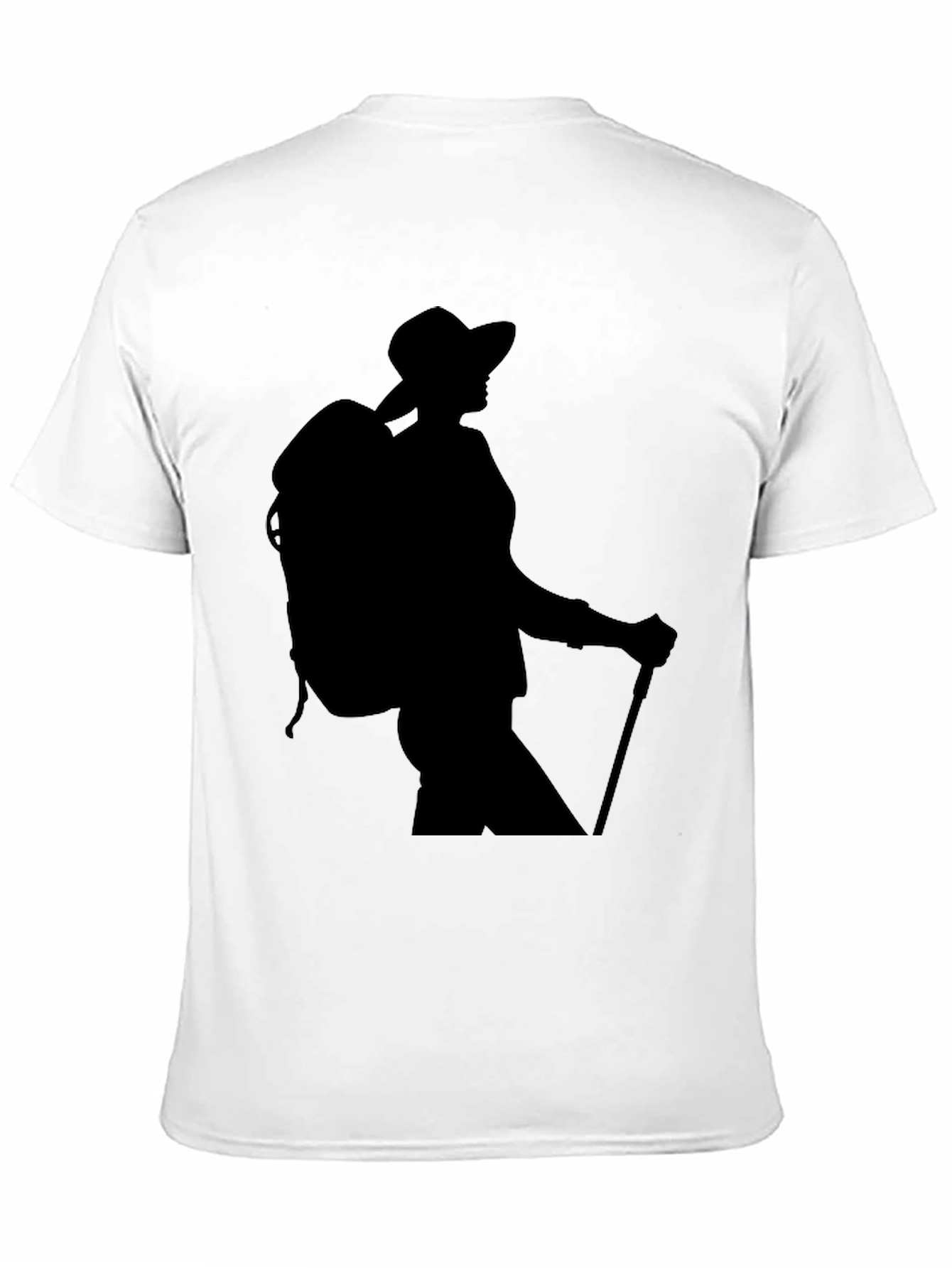 Black Hiking Silhouette Graphic Tee - Black view 11