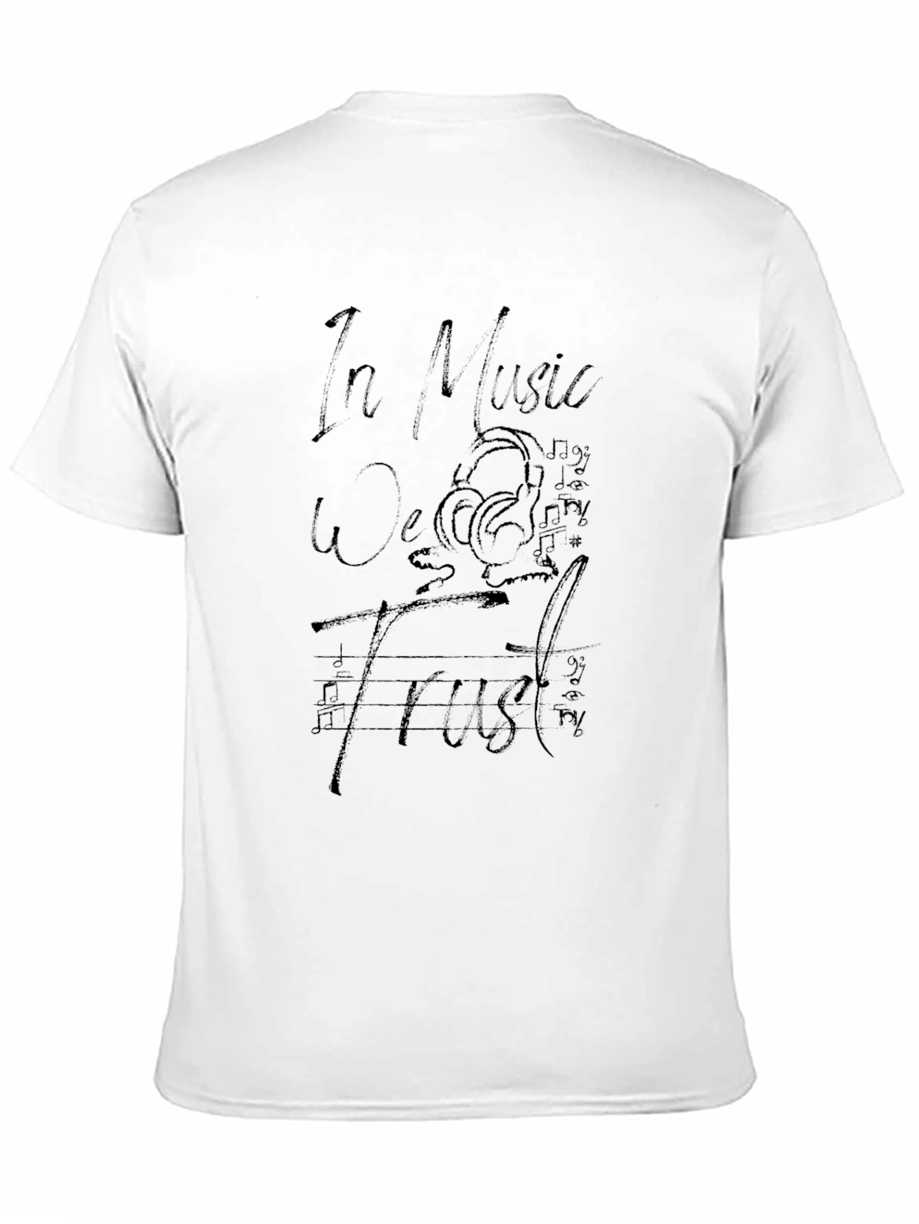 Black In Music We Trust Black Graphic Tee view 11