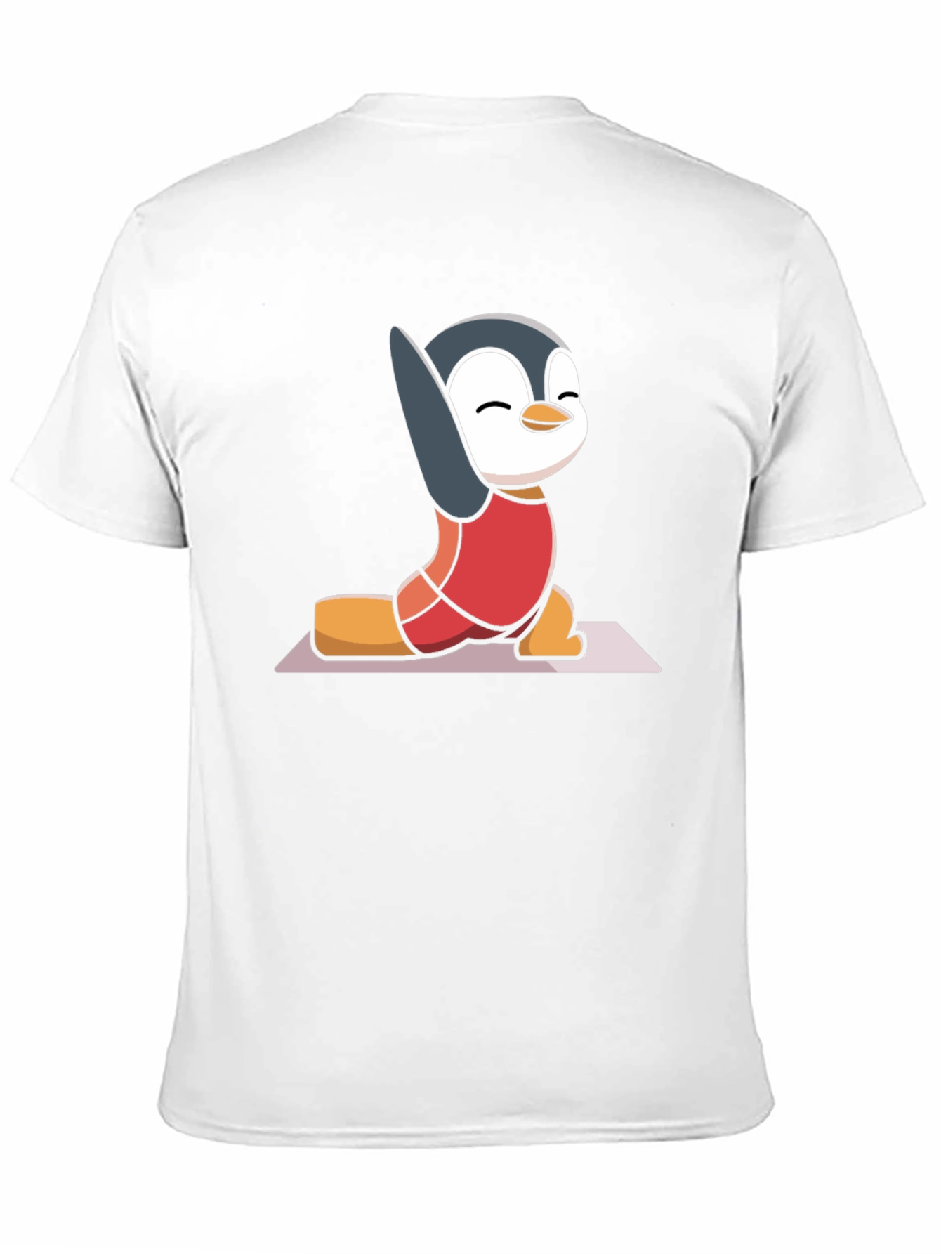 Black Yoga Penguin T-Shirt - Relaxed Fit view 11