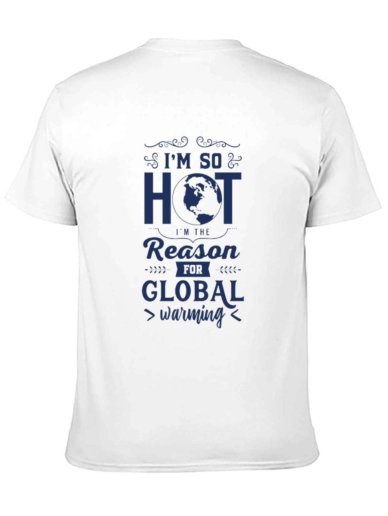 Black I'm So Hot Global Warming Graphic Tee view 11