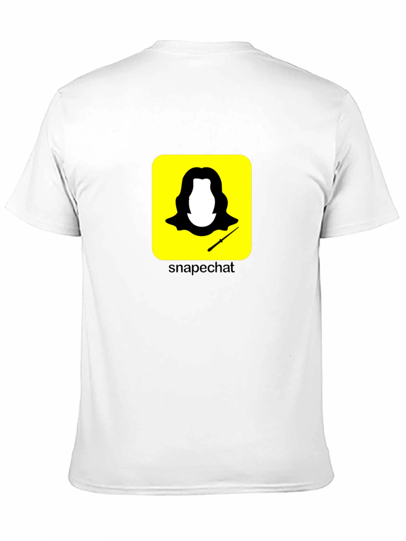 Black Funny Snape Snapchat Black T-Shirt view 11