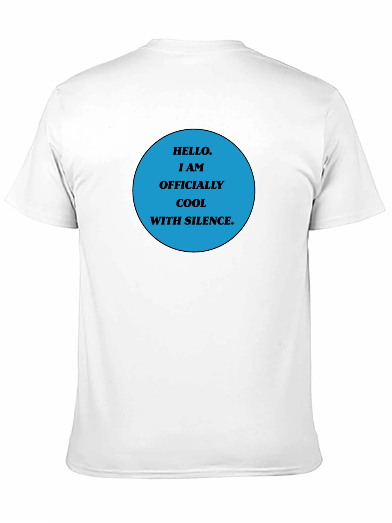 Black Cool With Silence Graphic Tee - Black view 11