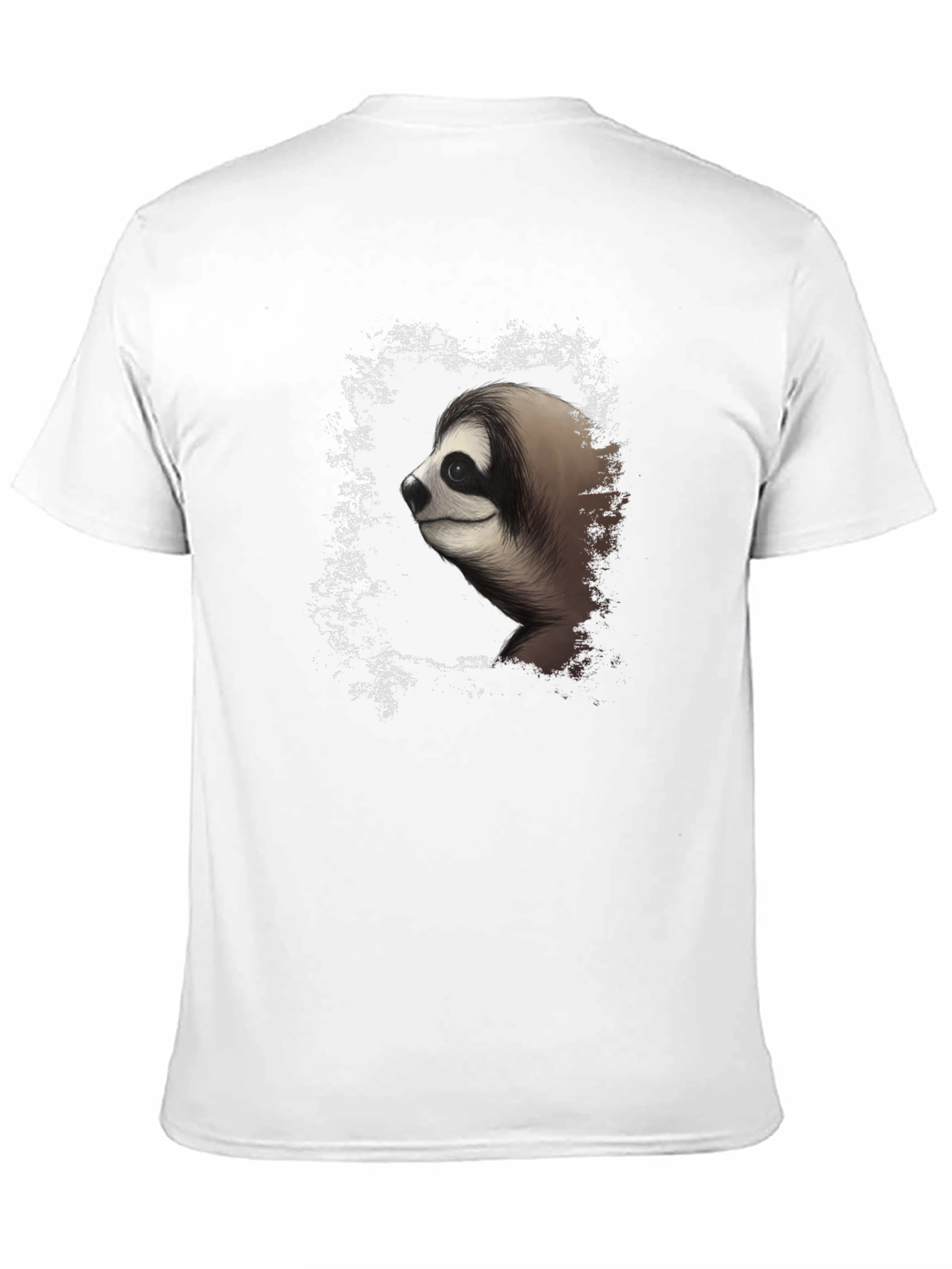 Black Sloth Graphic Tee - Men's Black Cotton T-Shirt view 11