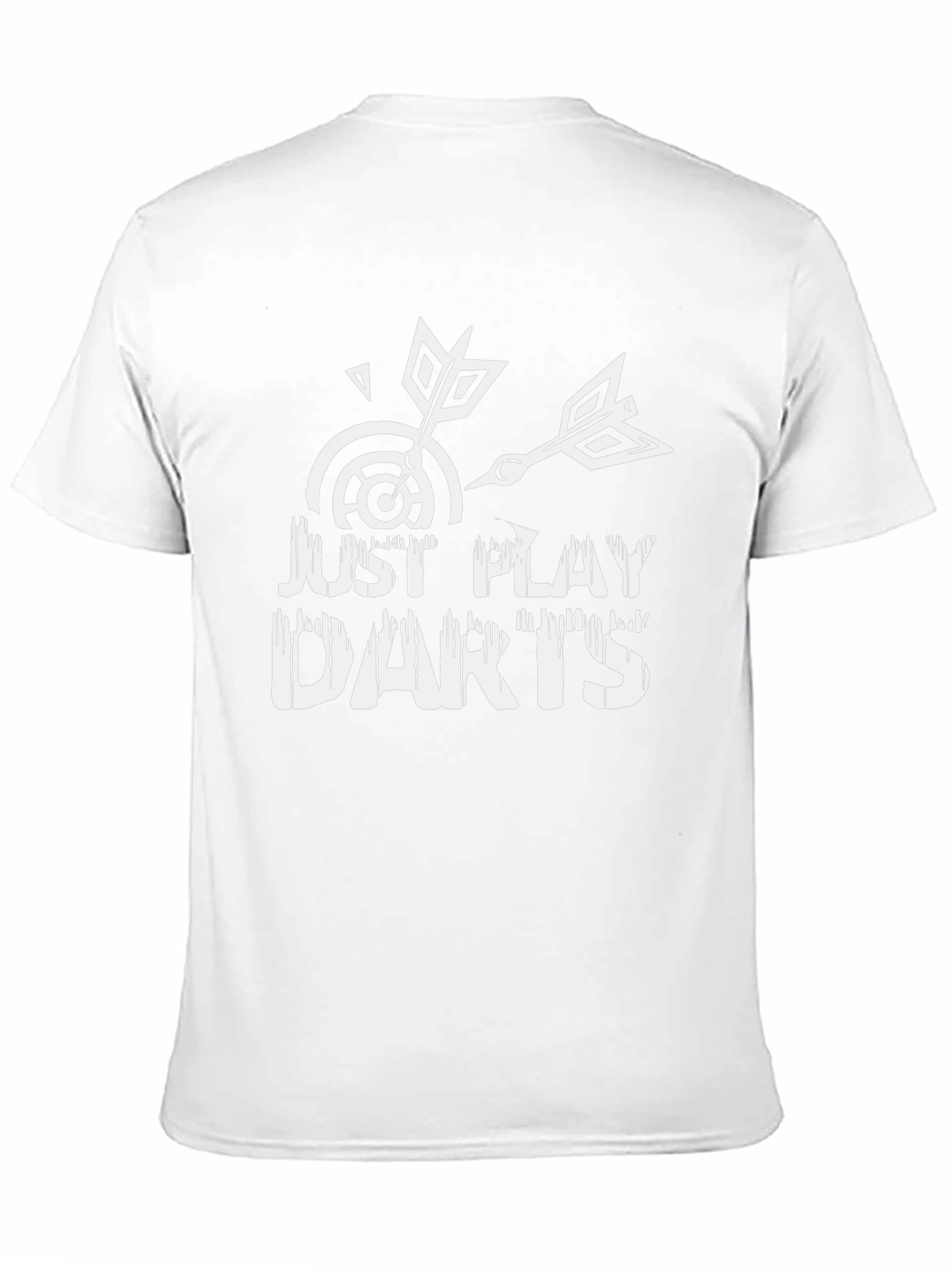 Black Just Play Darts Black Graphic Tee view 11