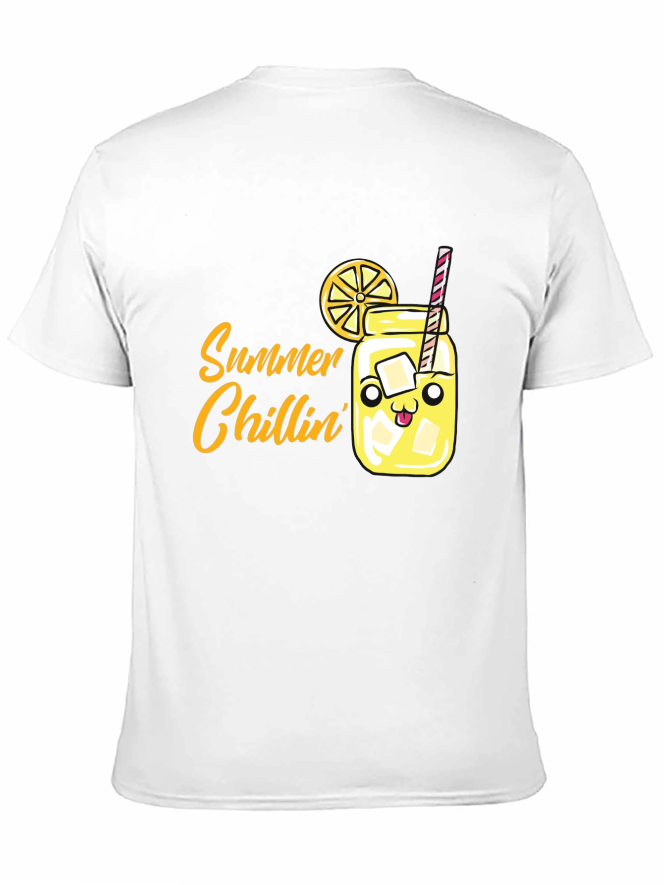 Black Summer Chillin' Graphic Tee - Cute Cartoon Lemonade Shirt view 11