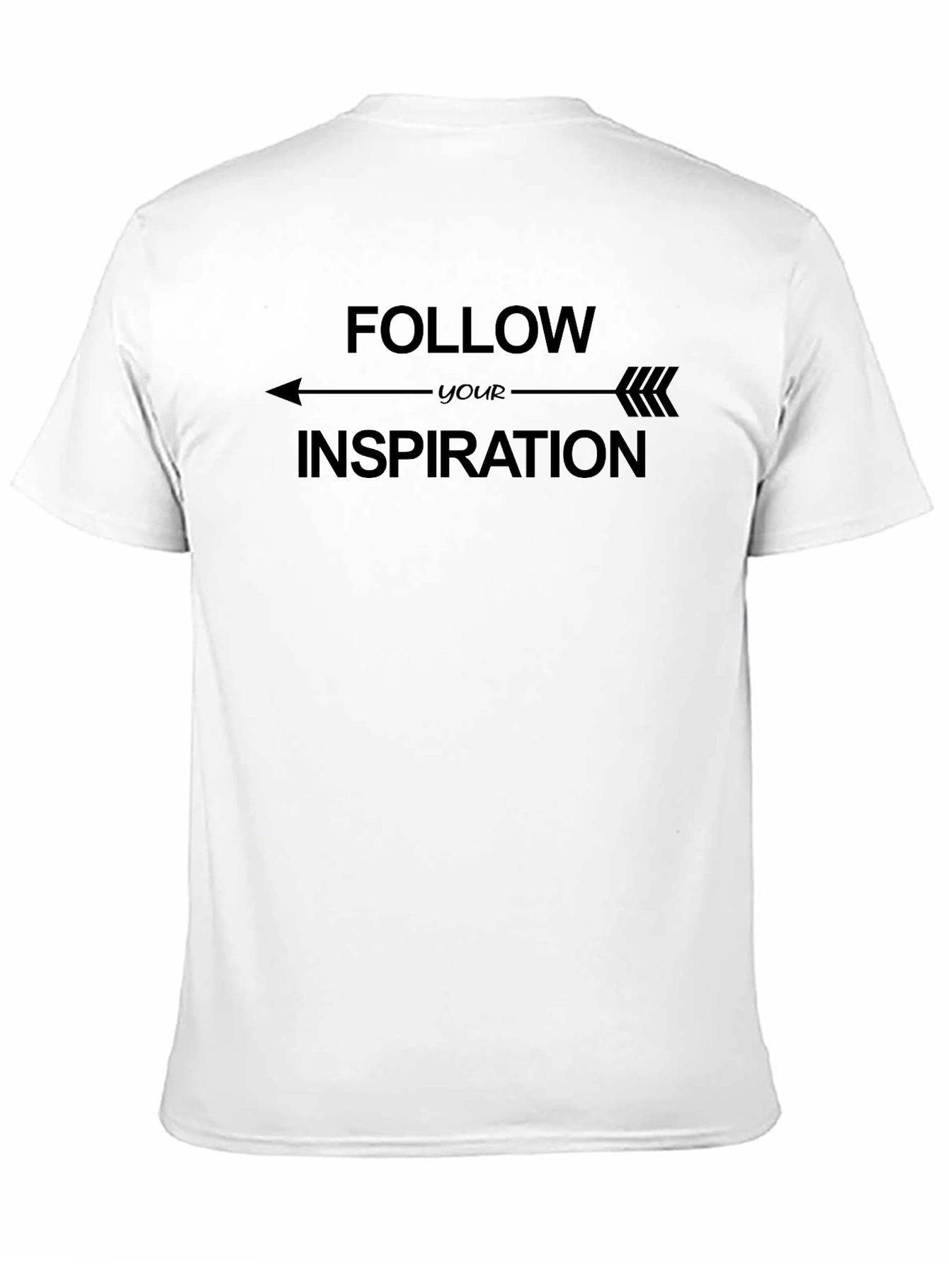 Black Follow Your Inspiration Graphic T-Shirt view 11