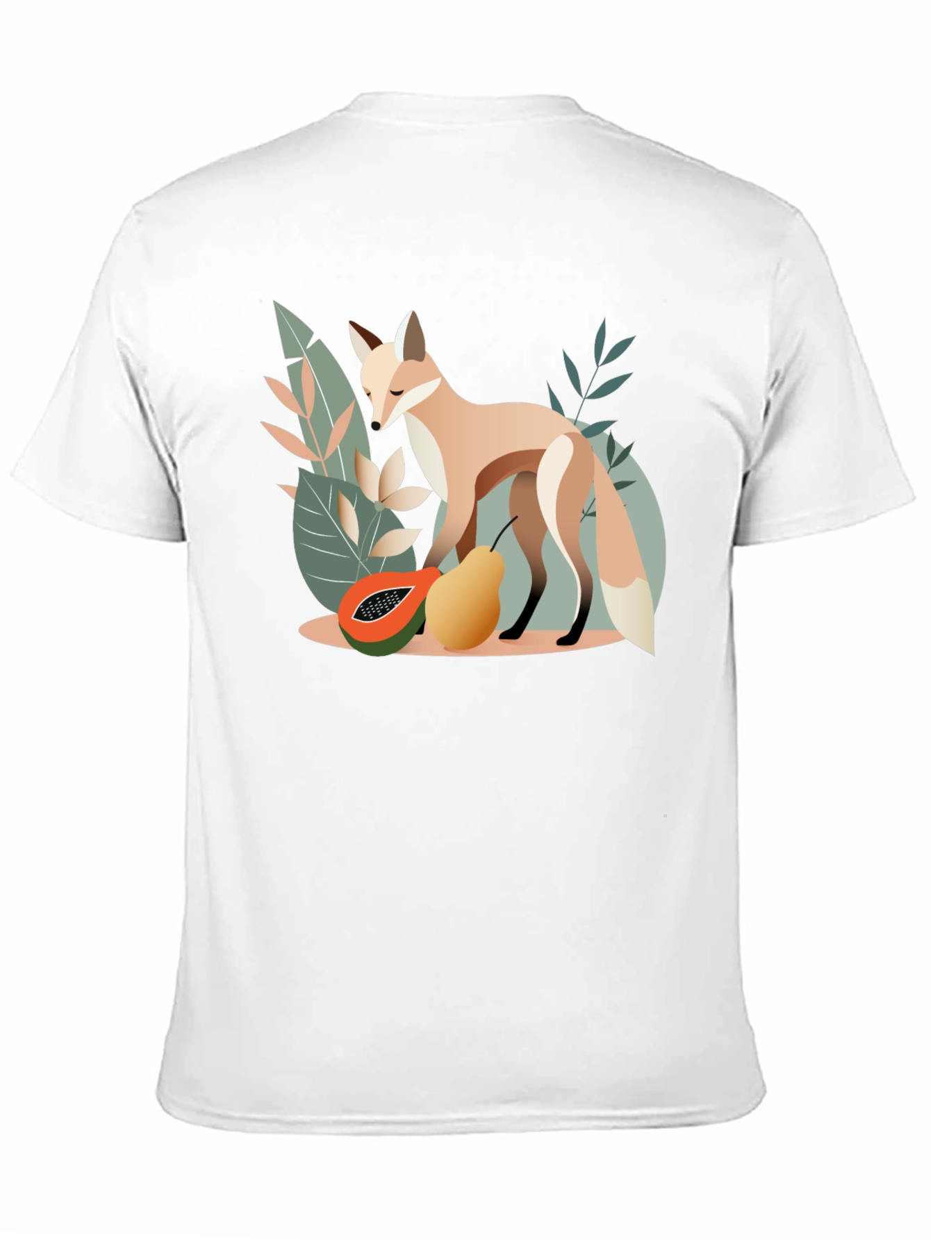 Black Fox and Fruit Graphic Tee view 11