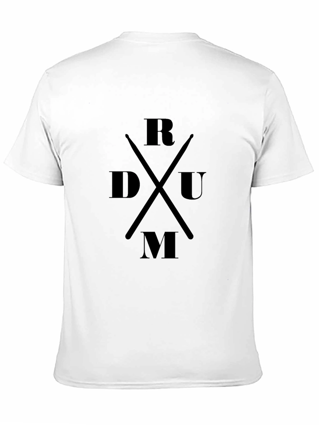 Black Drummer Tee - Black Drum Sticks Music Shirt view 11