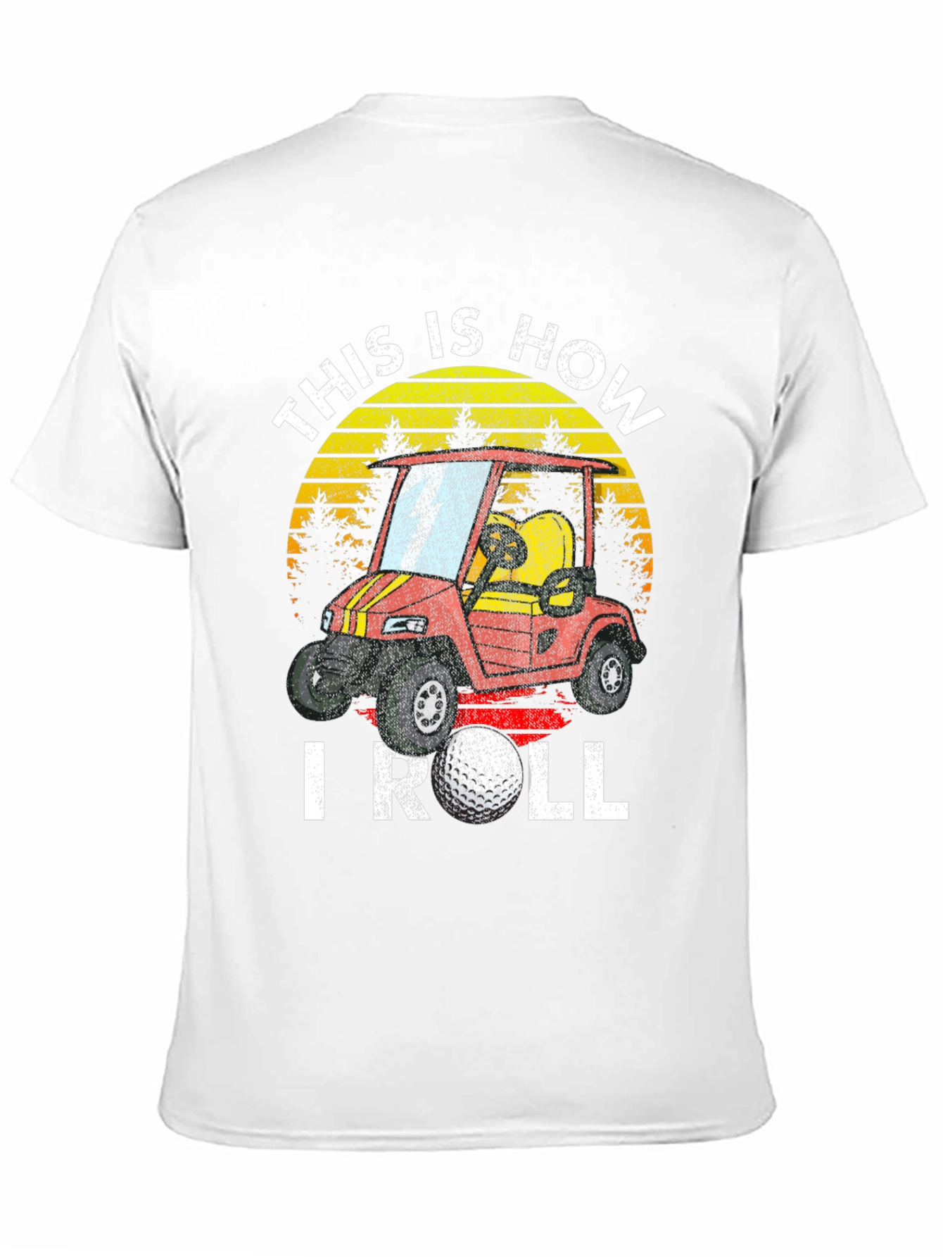 Black This Is How I Roll Golf T-Shirt view 11