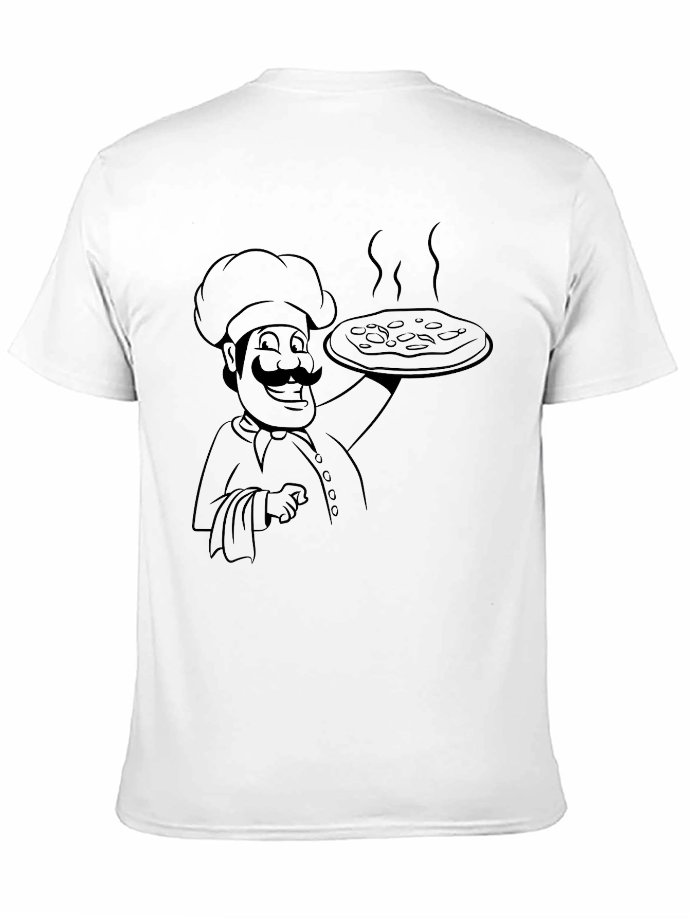 Black Chef Pizza T-Shirt - Delicious Style view 11