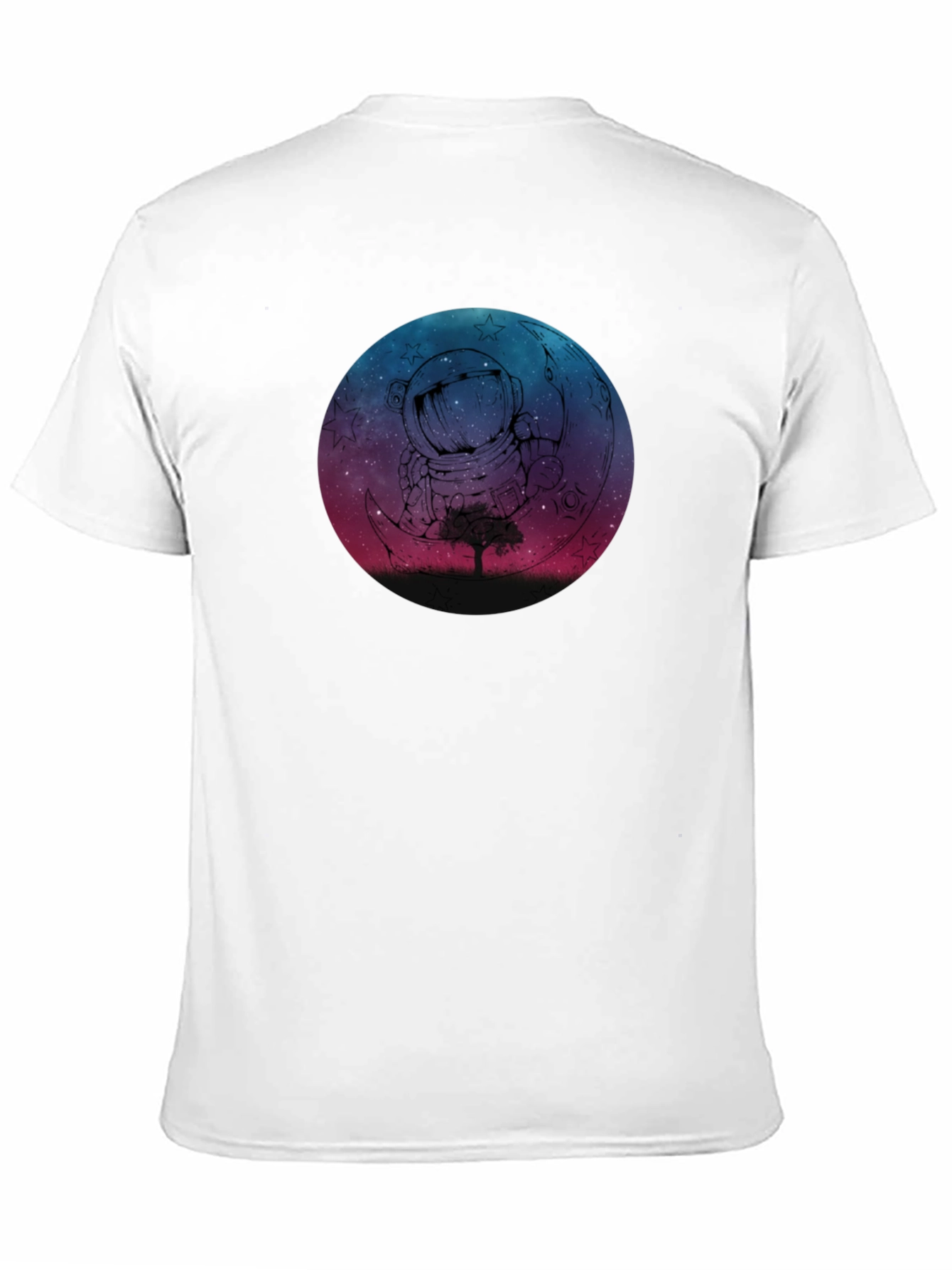 Black Astronaut Moon Graphic Tee - Premium Black T-Shirt view 11