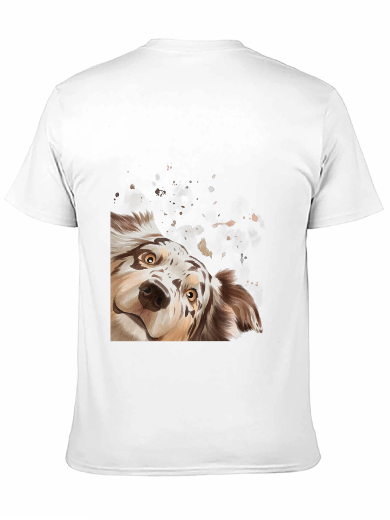 Black Cute Dog Graphic Black T-Shirt view 11