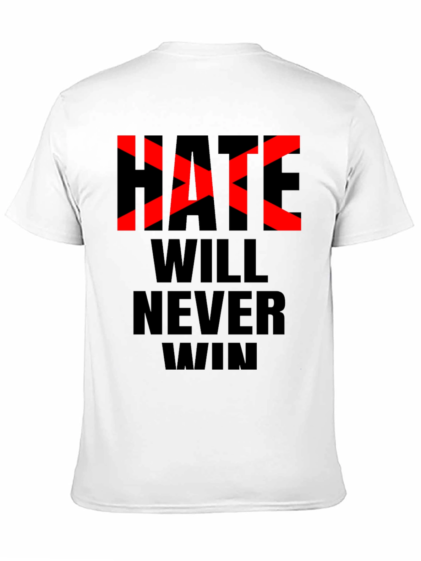 Black Hate Will Never Win Graphic Tee - Black view 11