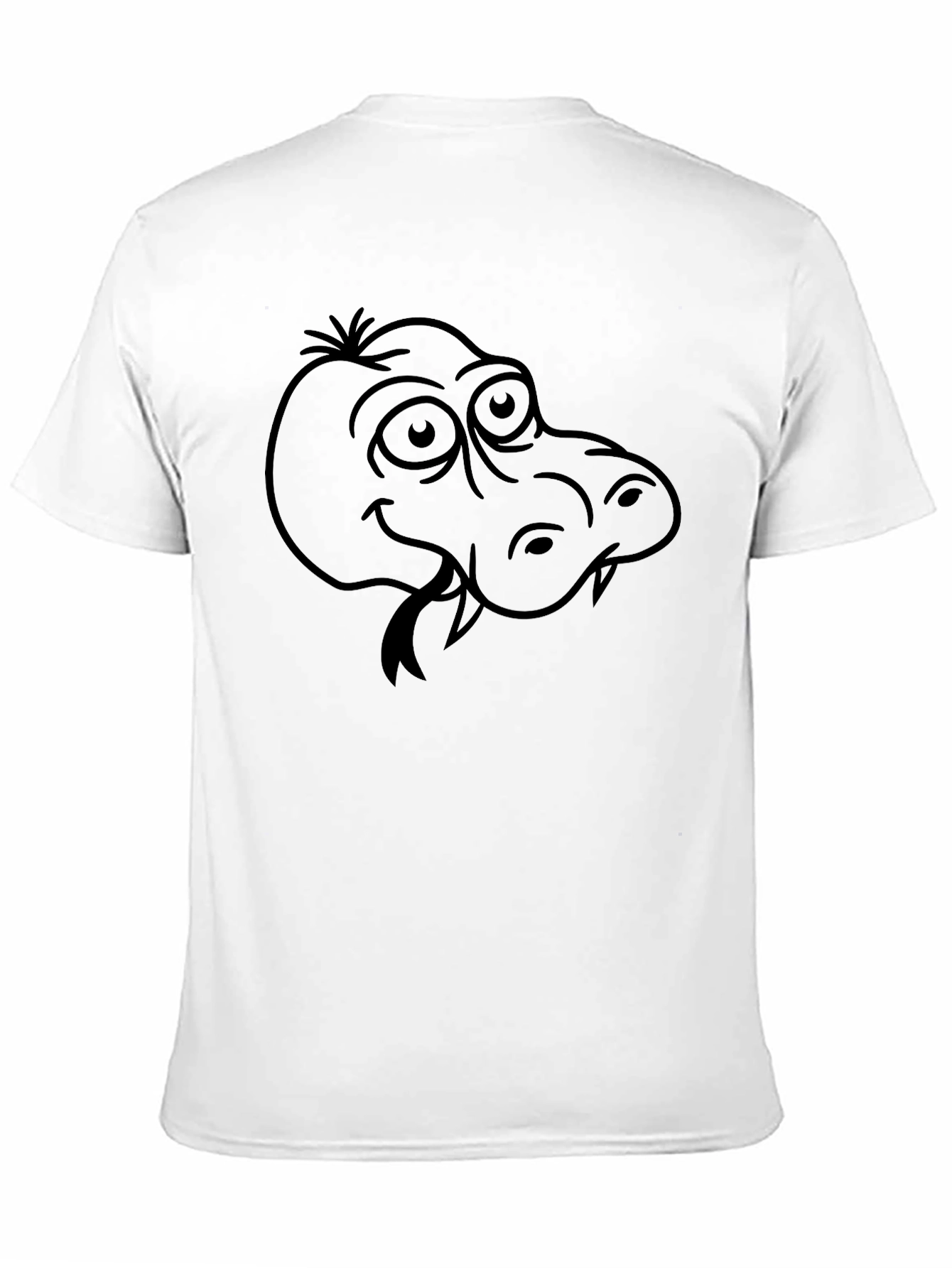 Black Cartoon Crocodile Graphic T-Shirt view 11