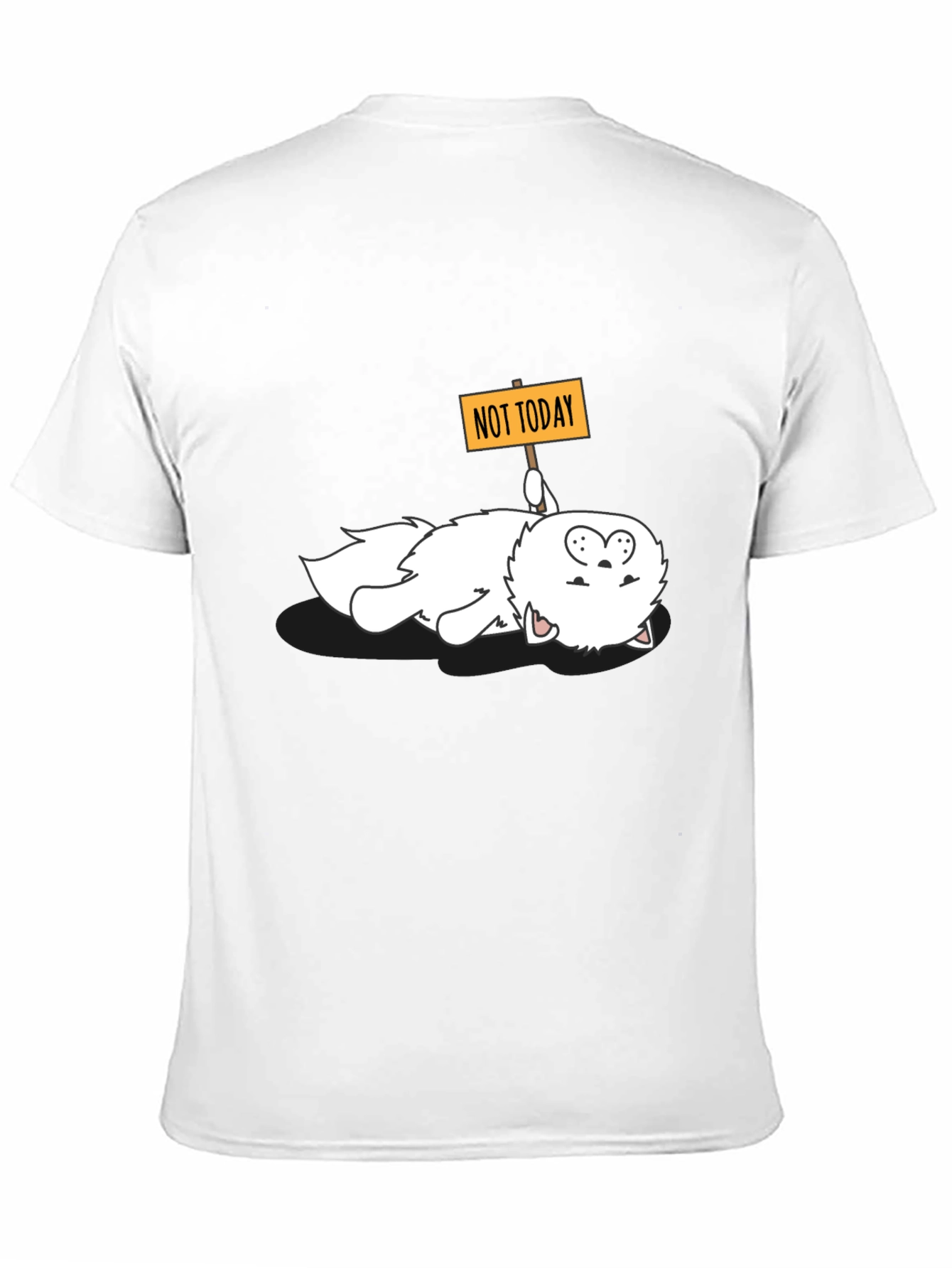 Black Funny 'Not Today' Cat Graphic Tee view 11