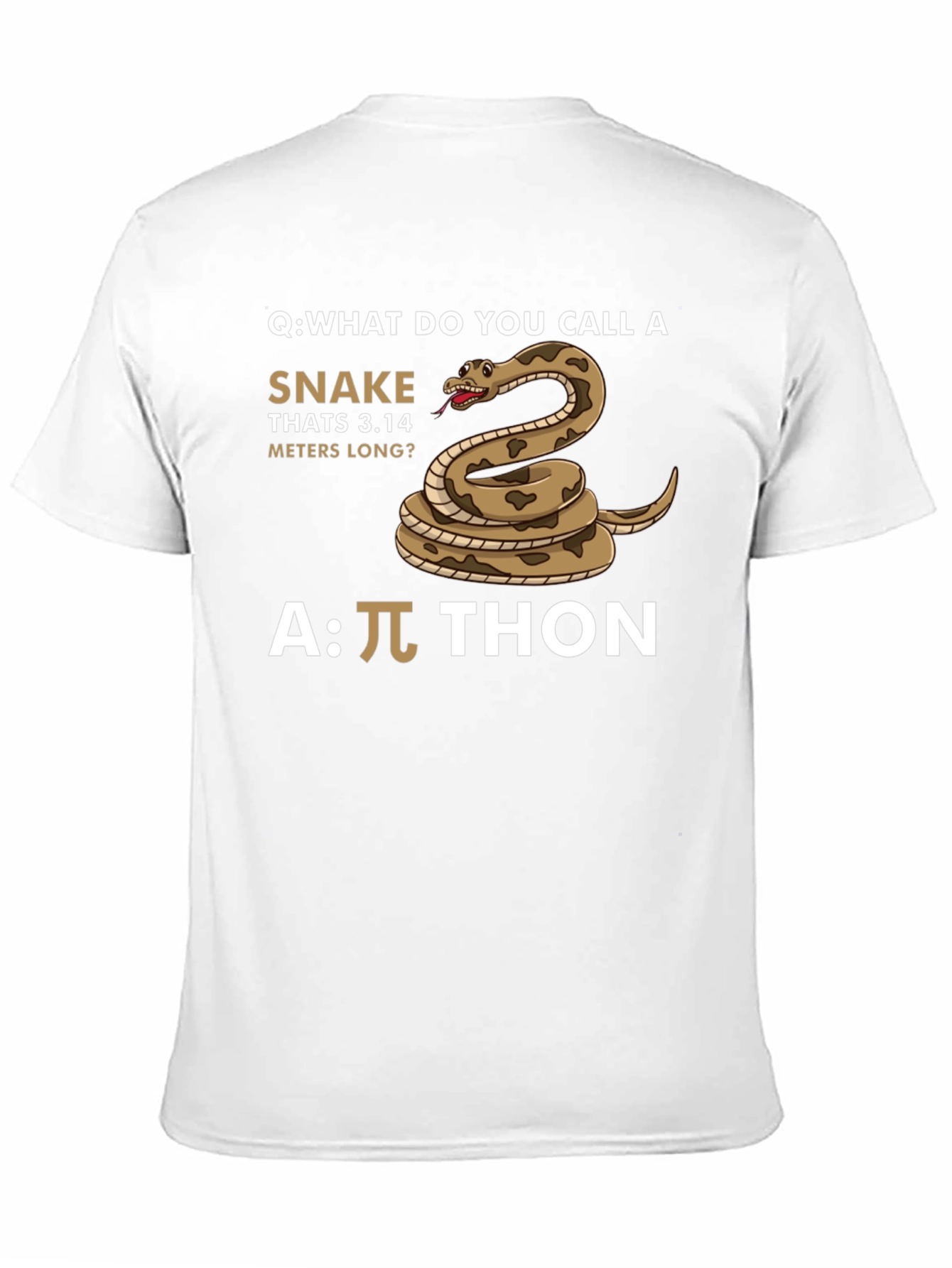 Black Pi-thon T-Shirt Funny Math Joke view 11