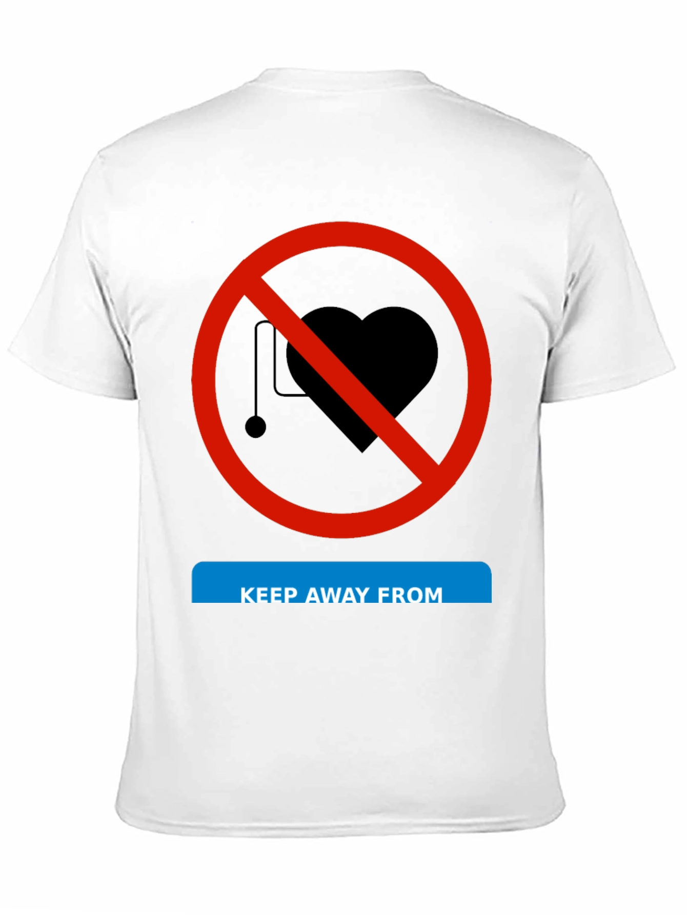 Black Keep Away From Love Funny T-Shirt view 11
