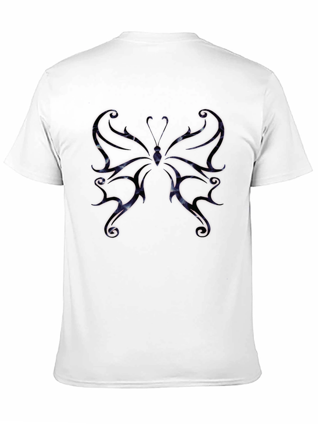 Black Butterfly Graphic Tee - Black Cotton Blend view 11