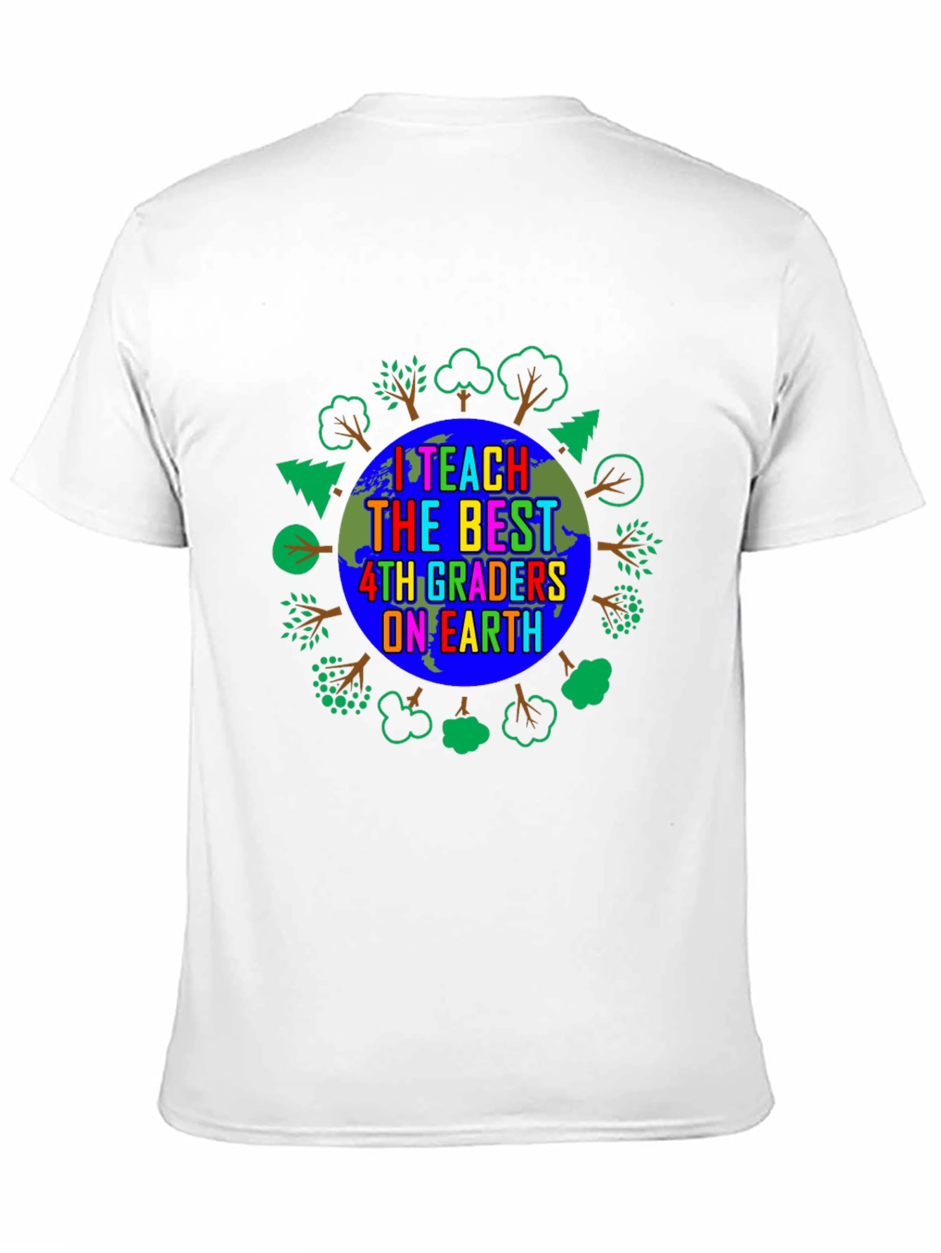 Black I Teach The Best 4th Graders On Earth T-Shirt view 11