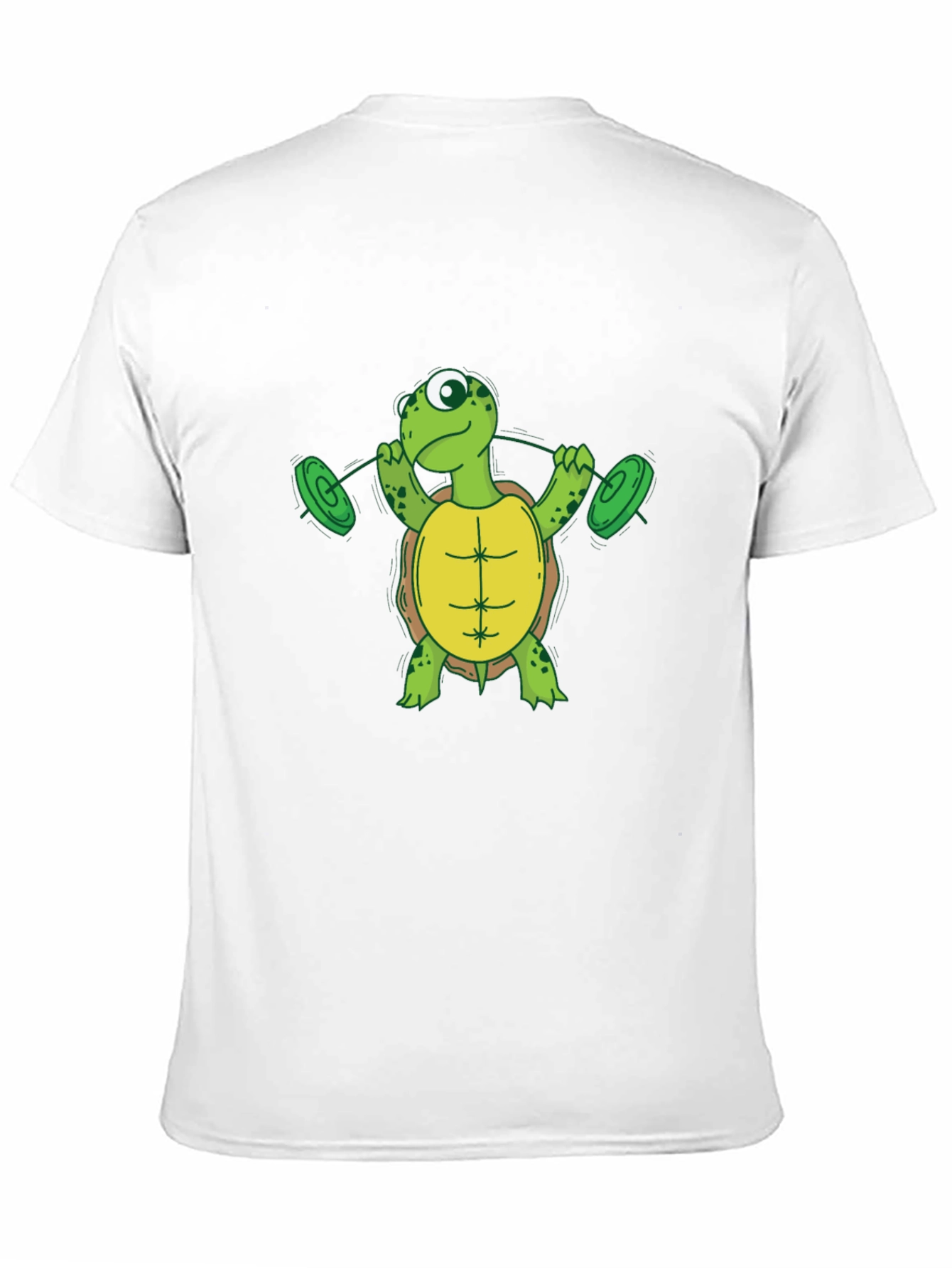 Black Turtle Weightlifting Black T-Shirt view 11
