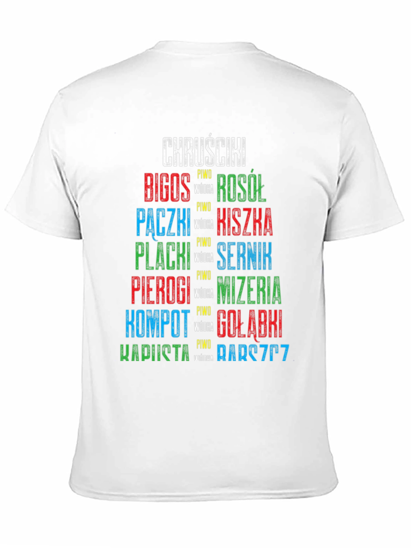 Black Polish Food T-Shirt: Bigos, Pierogi, Kapusta & More! view 11