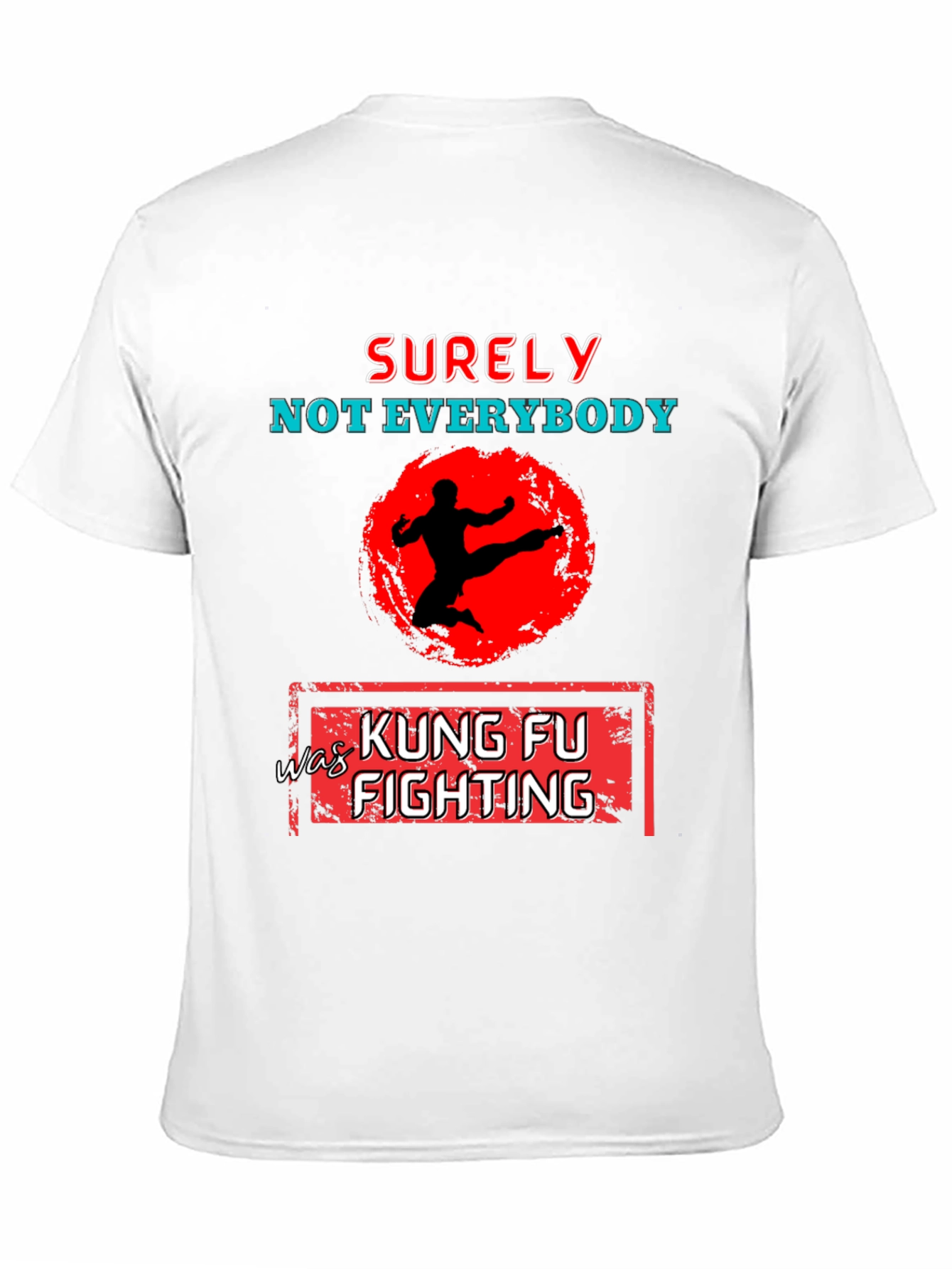 Black Kung Fu Fighting Graphic T-Shirt view 11