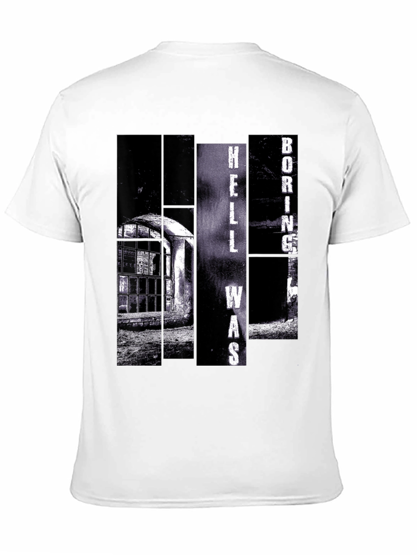 Black Hell Was Boring T-Shirt - Black view 11