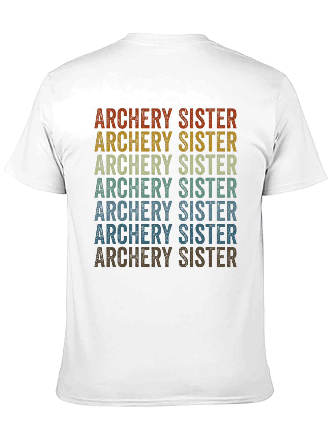 Black Archery Sister Retro T-Shirt view 11