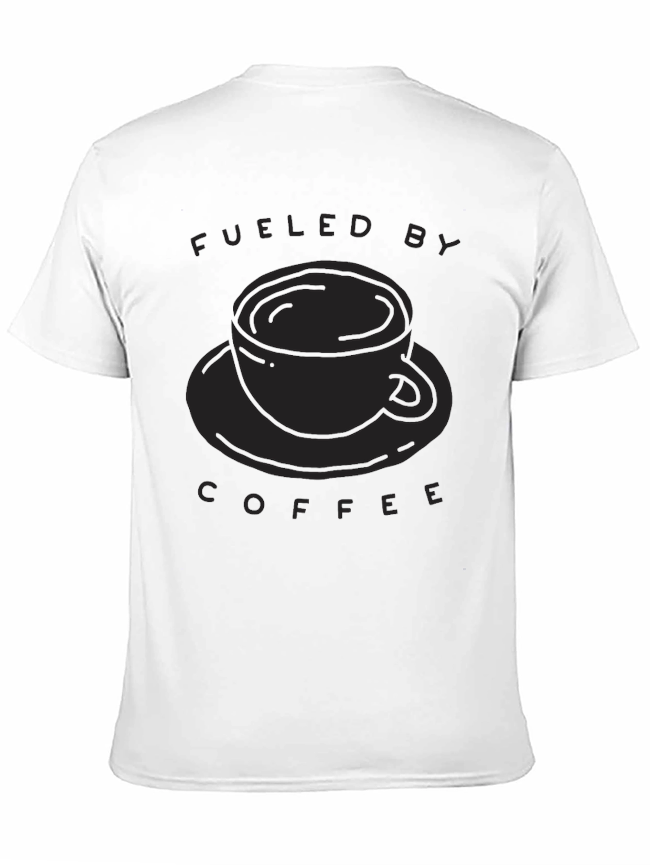 Black Fueled By Coffee T-Shirt - Black view 11