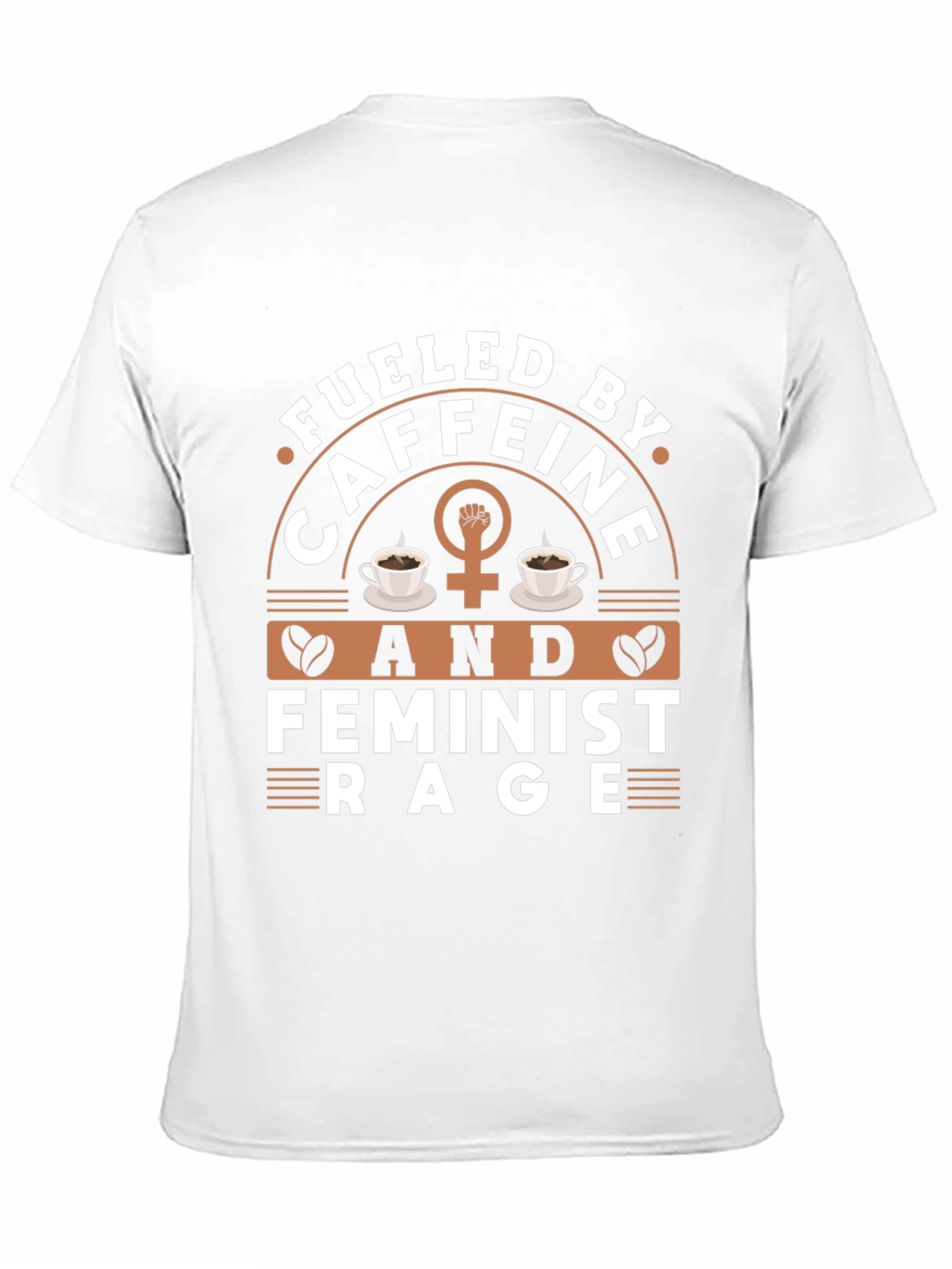 Black Fueled By Caffeine & Feminist Rage Graphic Tee view 11