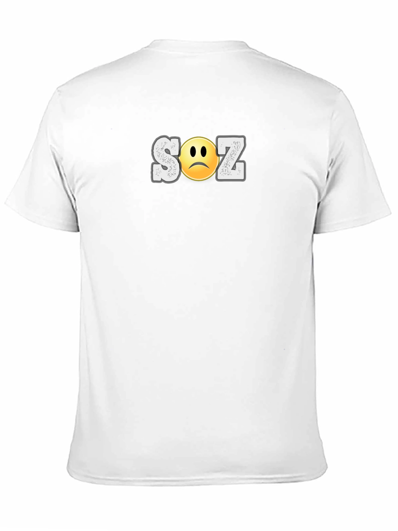 Black Sad SOZ Graphic Tee - Unisex Soft Cotton T-Shirt view 11