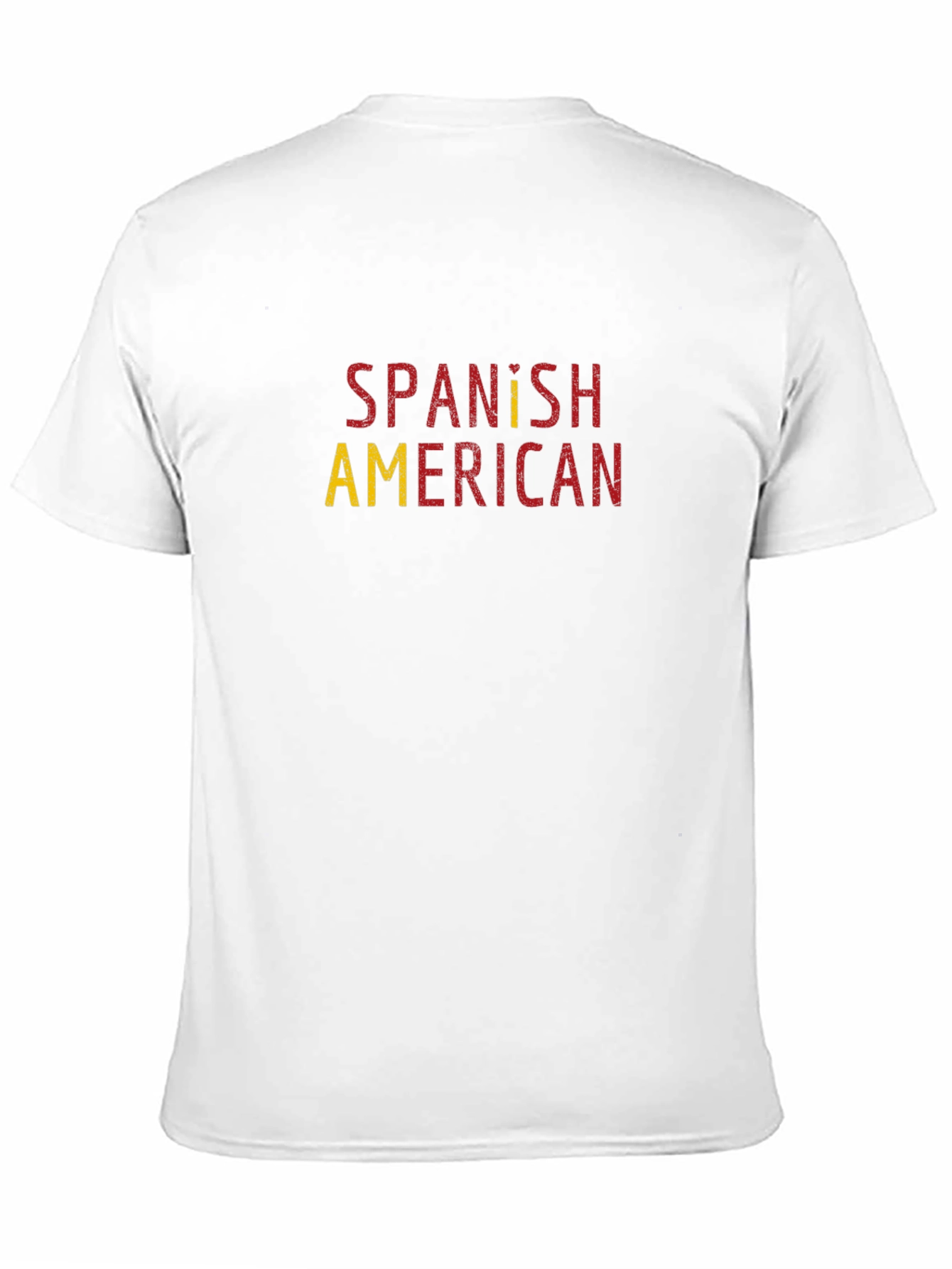 Black Spanish American Flag Colors T-Shirt view 11
