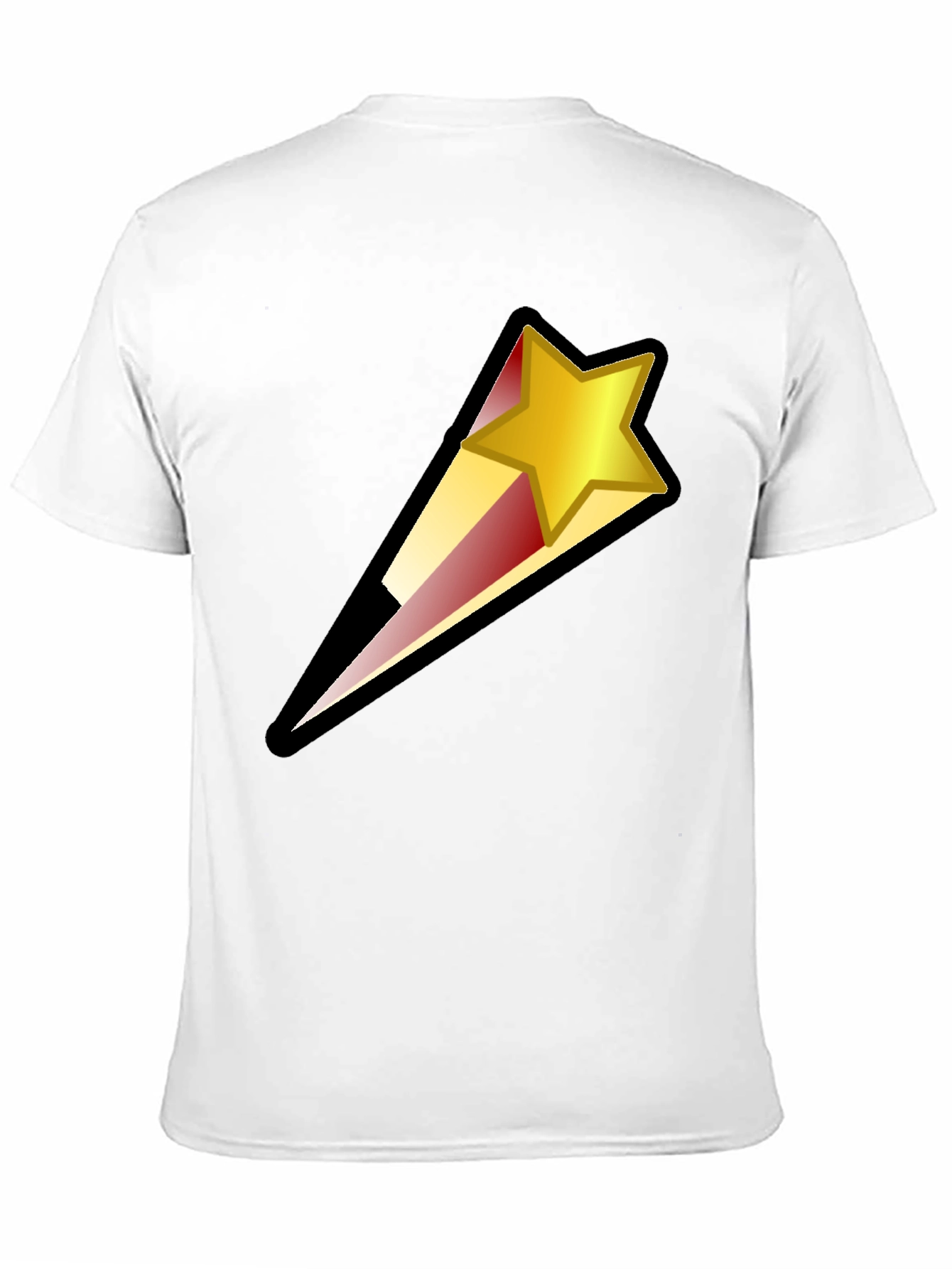 Black Shooting Star Graphic Black T-Shirt view 11