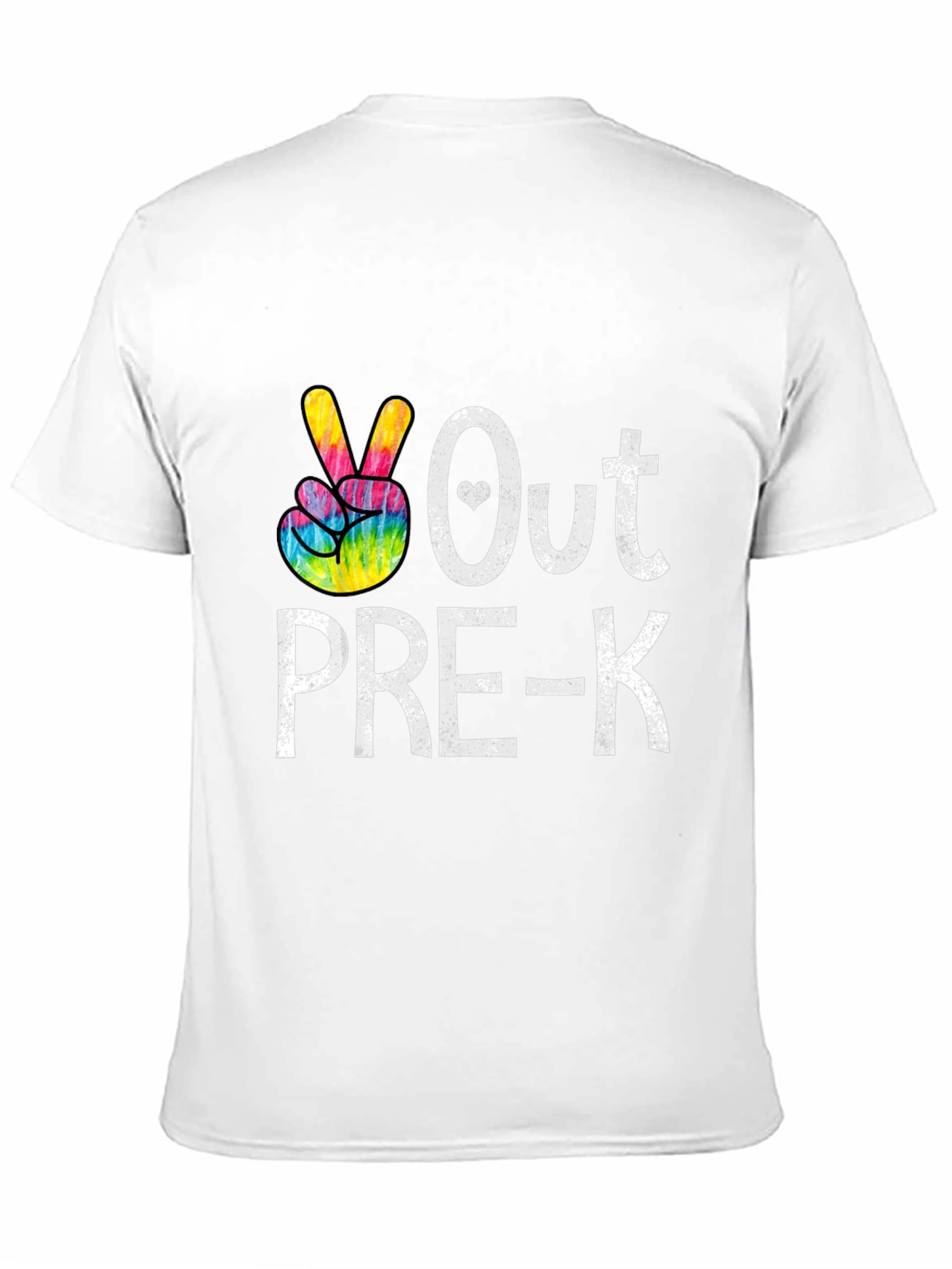 Black Peace Out Pre-K T-Shirt Graduation Tee view 11