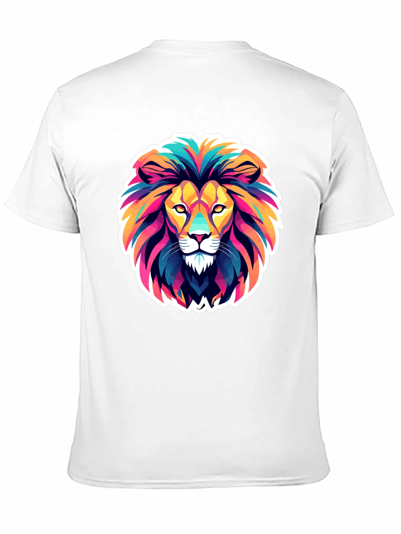 Black Vibrant Lion Graphic Tee - Bold & Stylish view 11