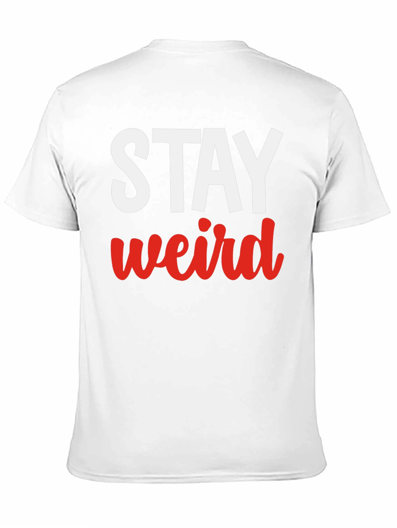Black Stay Weird Graphic Tee - Black Casual T-Shirt view 11