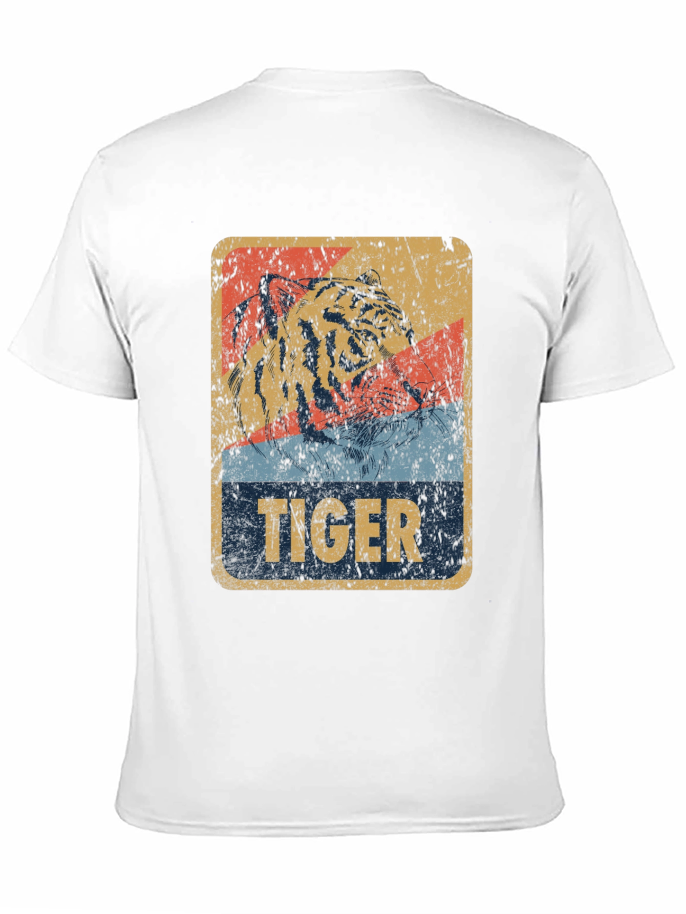 Black Vintage Tiger Graphic T-Shirt view 11