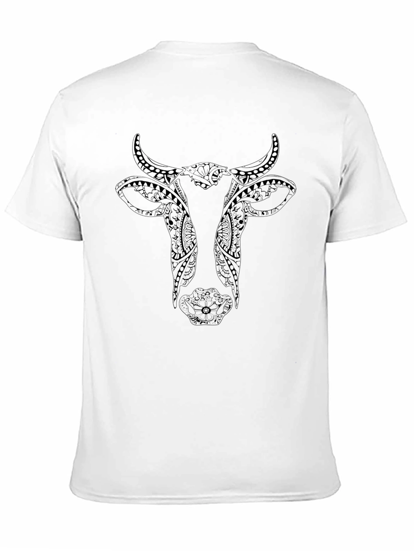 Black Cow Graphic Print T-Shirt - Black view 11